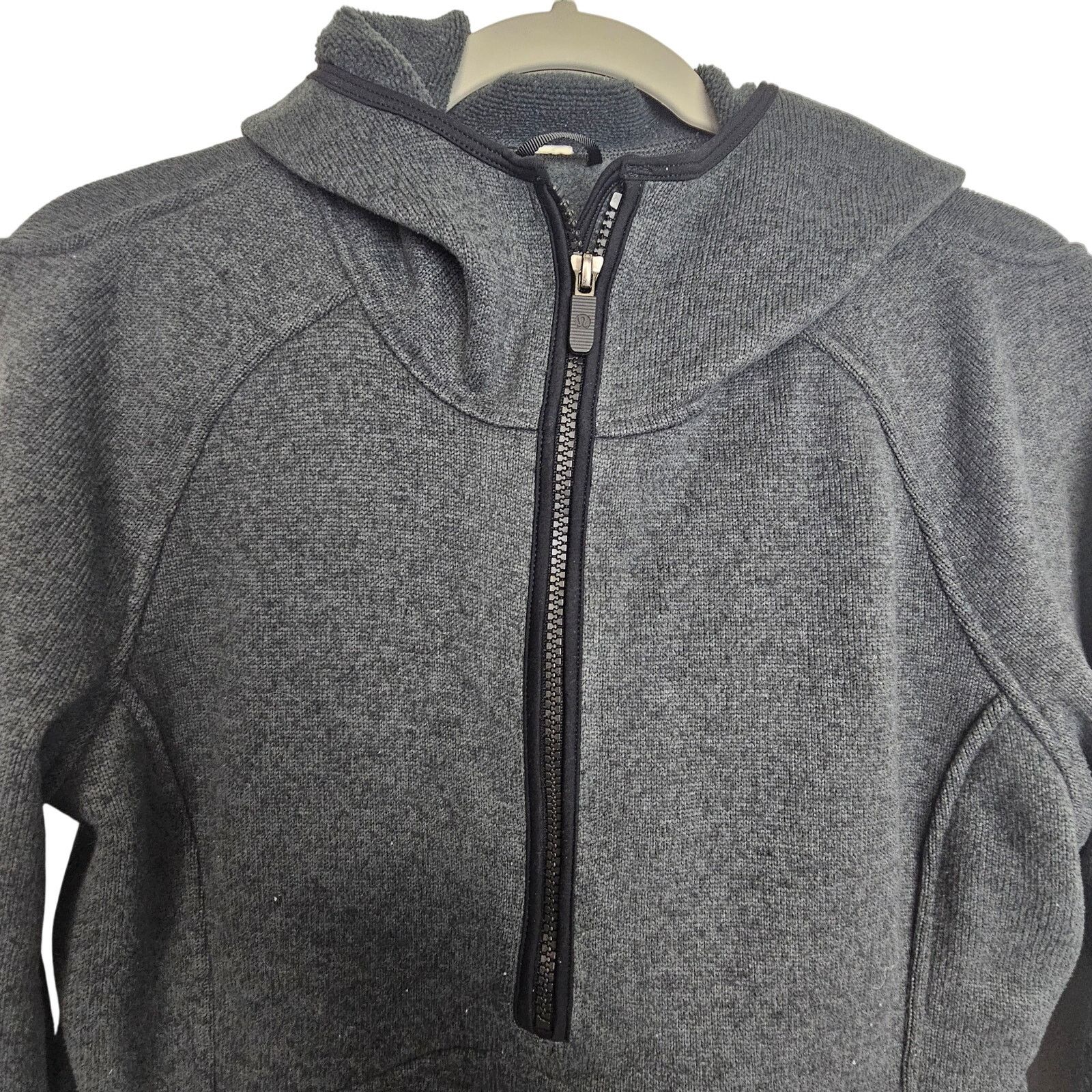 Lululemon Lululemon Thank You Hoodie Sweatshirt Sz 10 Half Zip Active Size L / US 10 / IT 46 - 2 Thumbnail