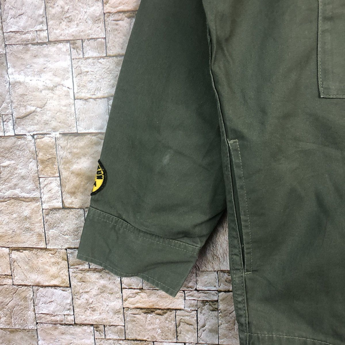 Japanese Brand Back Number Green military jacket #A184 Size US L / EU 52-54 / 3 - 7 Thumbnail