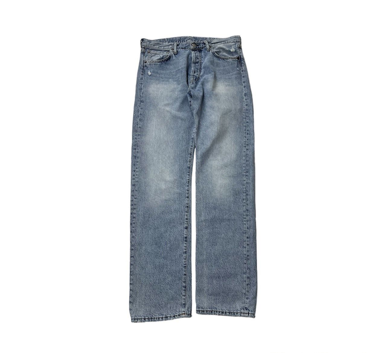 Acne Studios 32x34 1996 Light Blue Trash distressed jeans