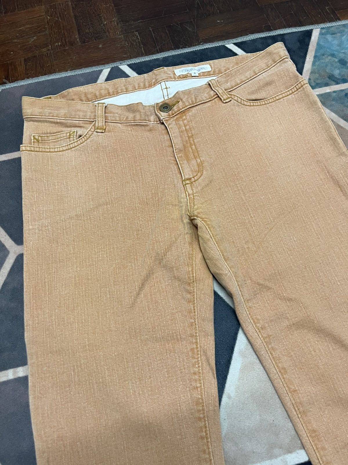Norma Kamali Norma Kamali FLARE Denim Jeans Size 32" / US 10 / IT 46 - 5 Thumbnail