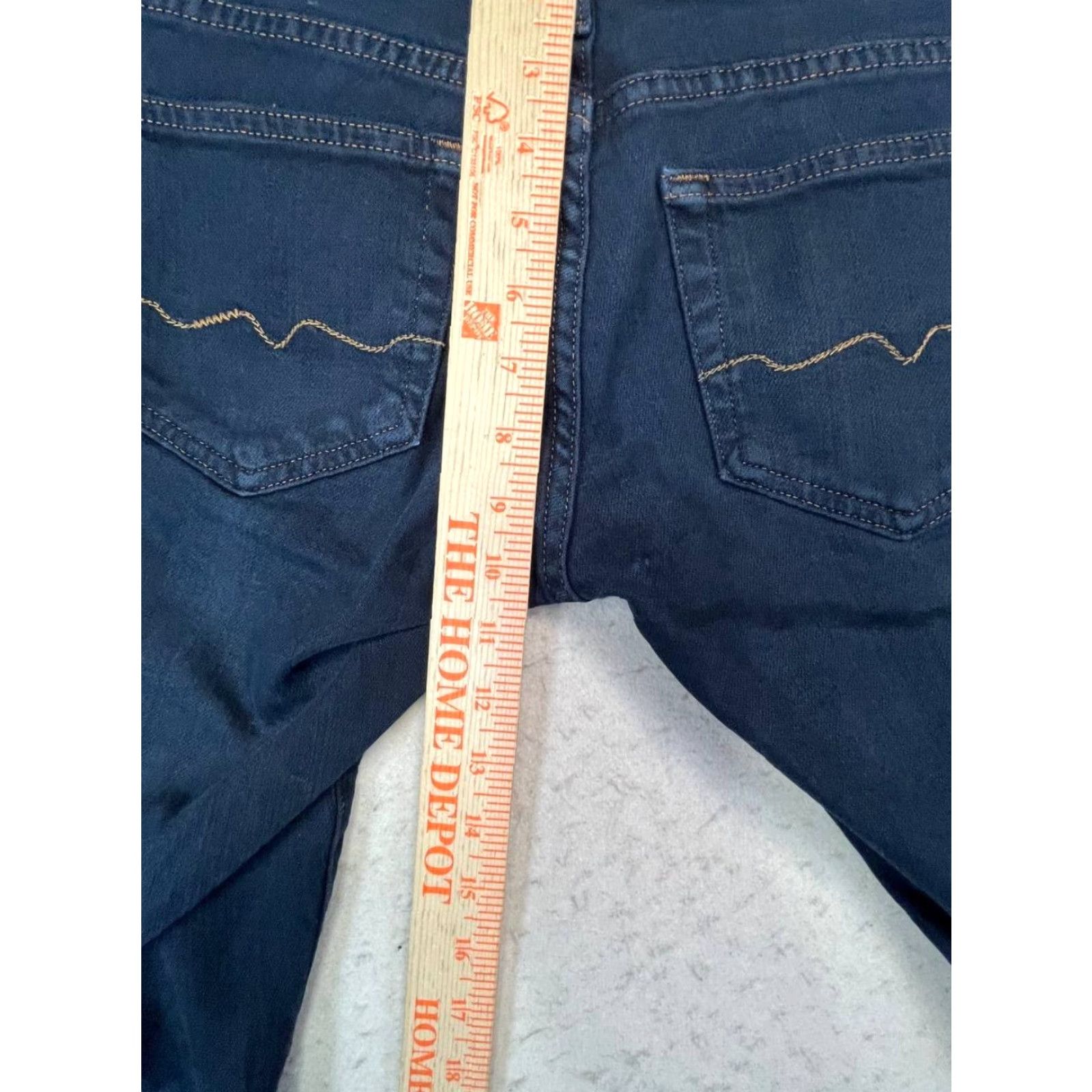 Vintage VINTAGE Red Engine Jeans Style 114 Women 28 Blue Denim Cotton Spandex 5-Pocket Zip Button USA Modern Slim Regular Union Made in USA Size 28" / US 6 / IT 42 - 4 Thumbnail