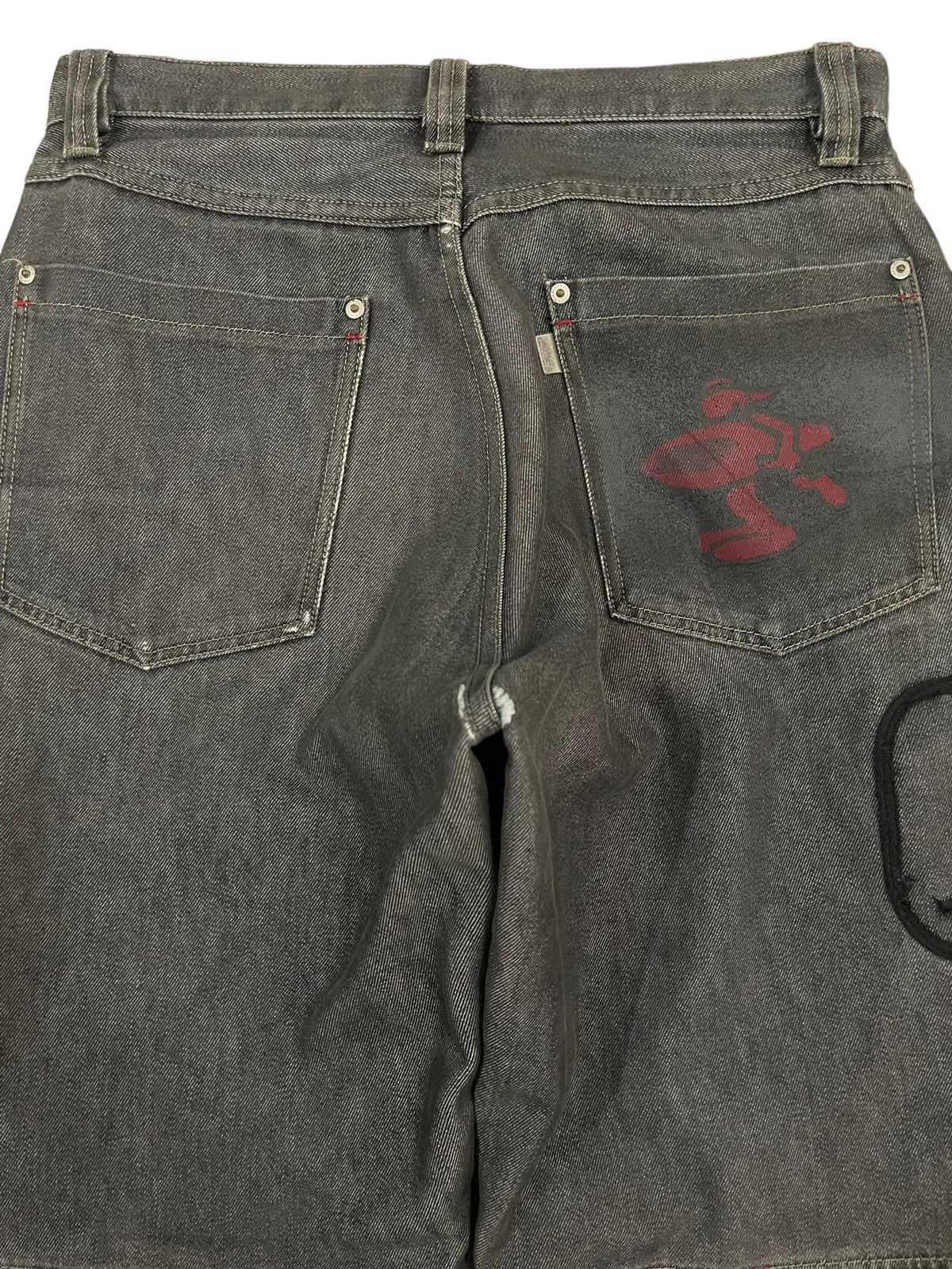 JNCO Vintage Japanese PJ’S Surf Distress Style Baggy Jeans Size US 32 / EU 48 - 4 Thumbnail