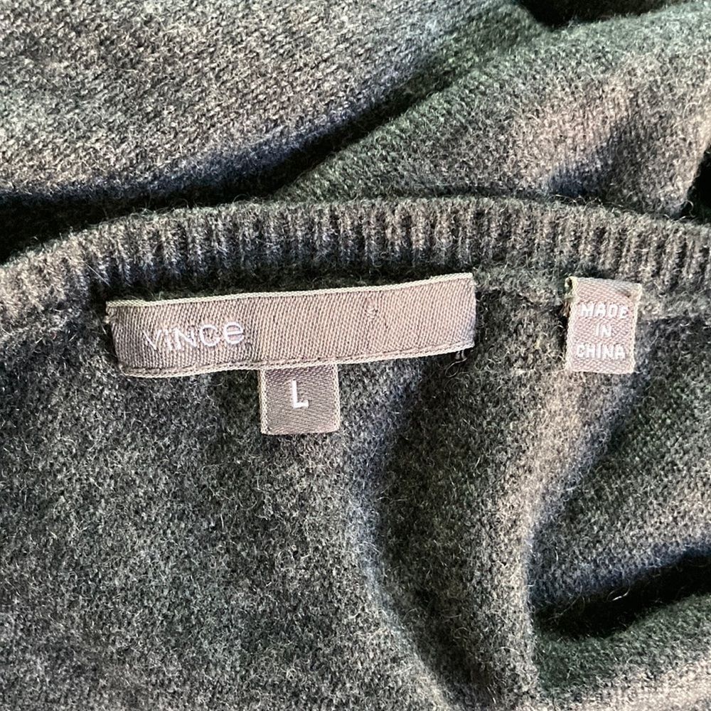 Vince Vince Womens Size L Gray Cashmere Pullover Dolman Sleeve Swe Size L / US 10 / IT 46 - 3 Thumbnail