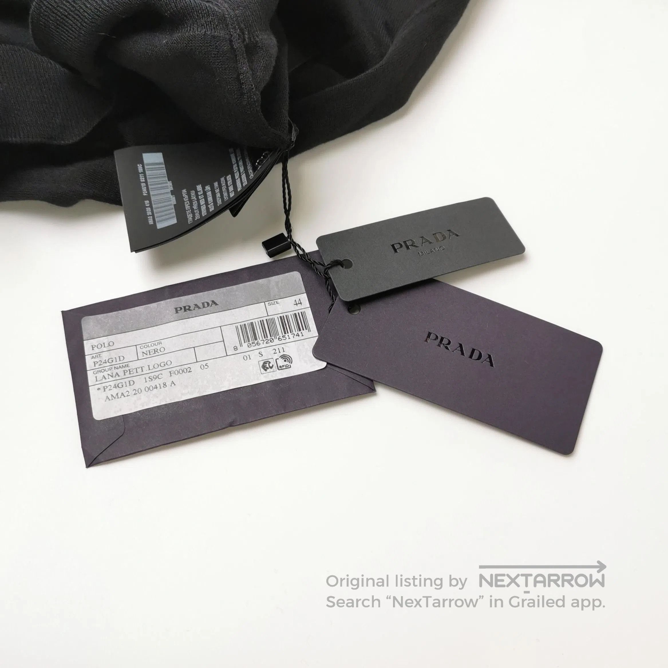 Prada Prada Black Wool Polo Neck Sweater . Size L / US 10 / IT 46 - 4 Thumbnail