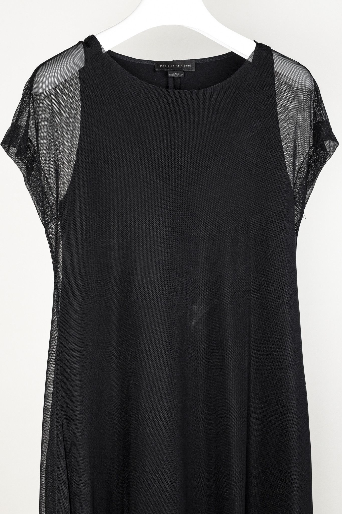 Marie Saint Pierre Marie Saint Pierre Black Mesh Sleeveless Maxi Dress Size L / US 10 / IT 46 - 3 Thumbnail