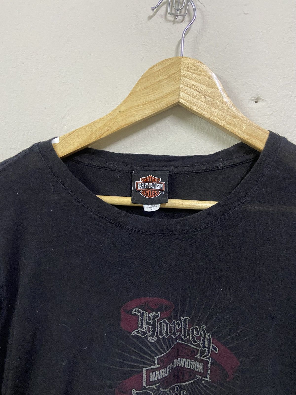Harley Davidson × Vintage Vintage Harley Davidson T shirt Long Sleve Size L / US 10 / IT 46 - 2 Thumbnail