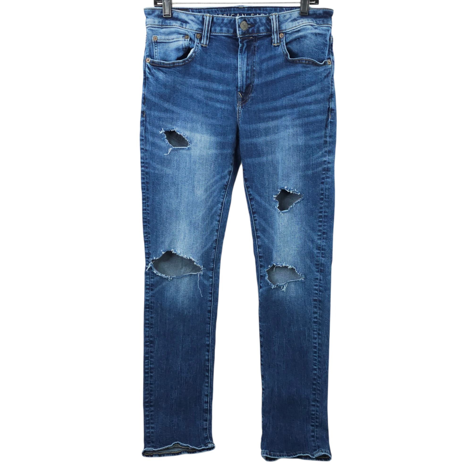 American Eagle Outfitters American Eagle Next Level Flex Slim Straight Jeans Mens 32 x Size US 32 / EU 48 - 1 Thumbnail