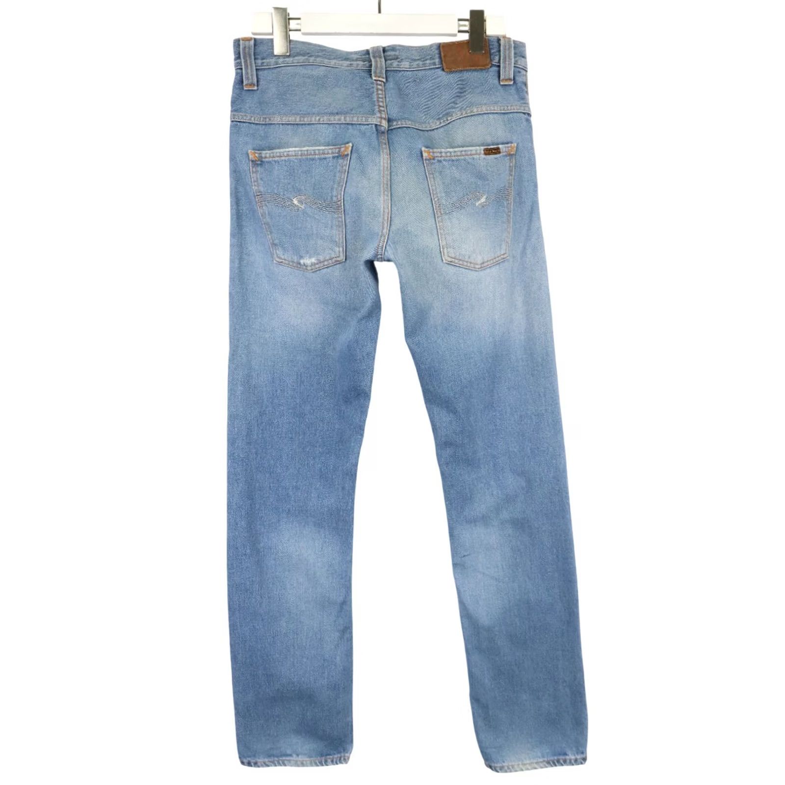 Nudie Jeans NUDIE JEANS Even Steven Organic Light Jeans Men's W31/L32 Blue Faded Whiskers Jeans Tapered Denim Light 100% Cotton Slim/Regular Fit W31 L32 Mens Size US 31 - 2 Thumbnail