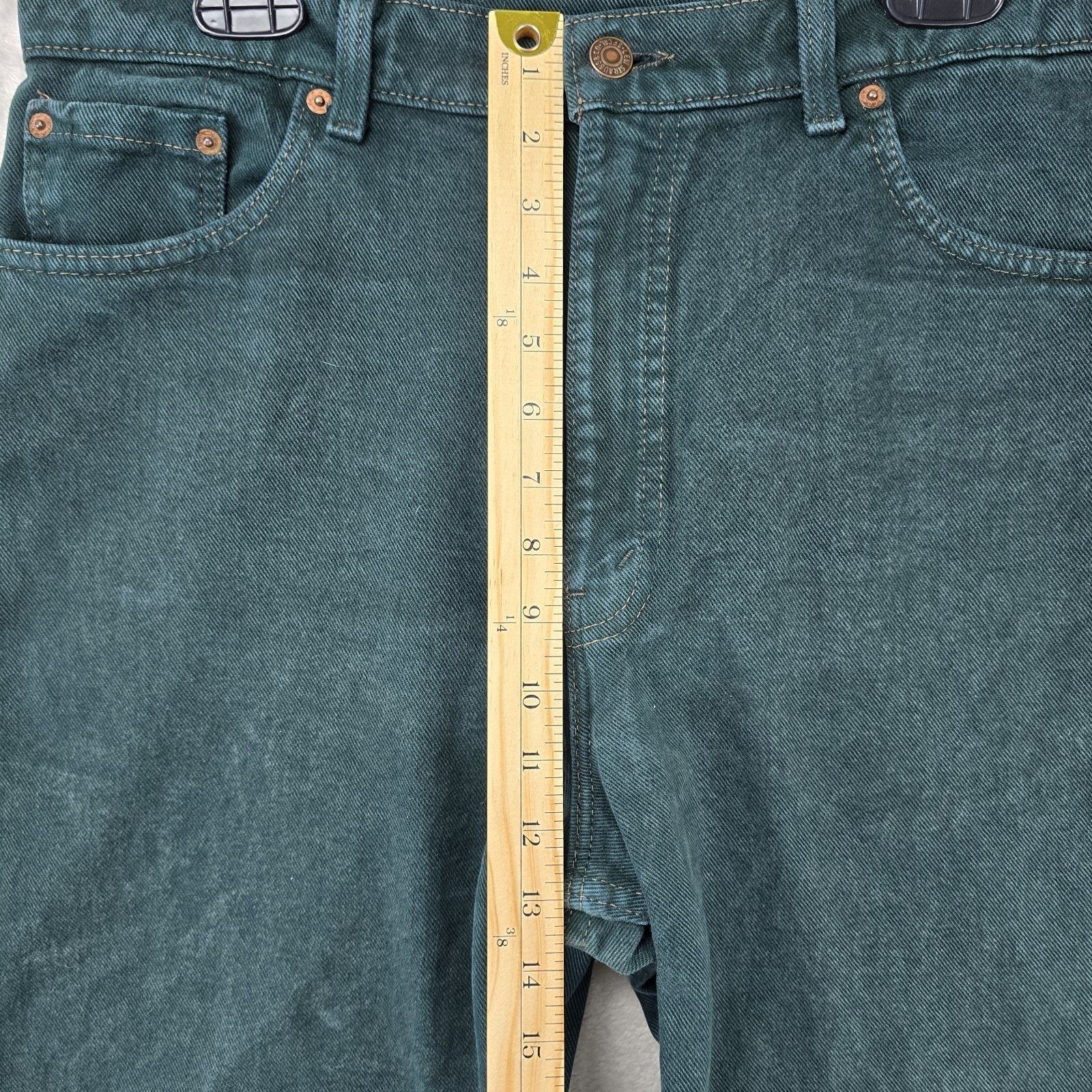 Levi's Vintage Levis Jeans Mens 36x32 (Fits 35x31) Green 550 90s Size US 36 / EU 52 - 14 Thumbnail