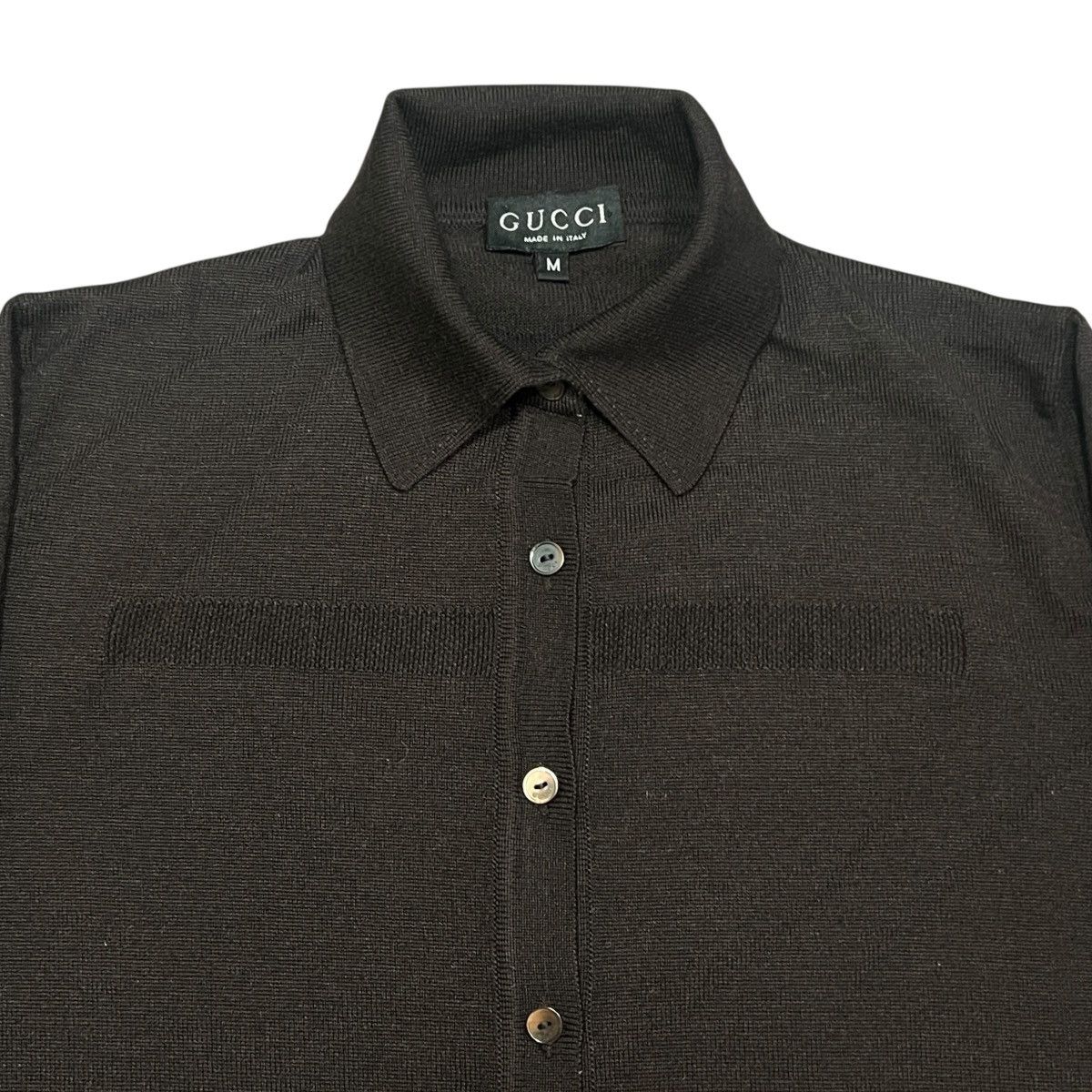 Gucci GUCCI by Tom Ford Cashmere Blend Knit Shirt (Zamasports Era) Size US M / EU 48-50 / 2 - 2 Thumbnail