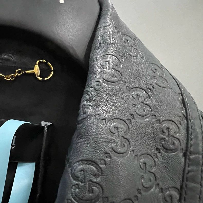 Gucci Gucci Black GG embossed leather jacket 2502-Nextarrow Size US XS / EU 42 / 0 - 3 Thumbnail