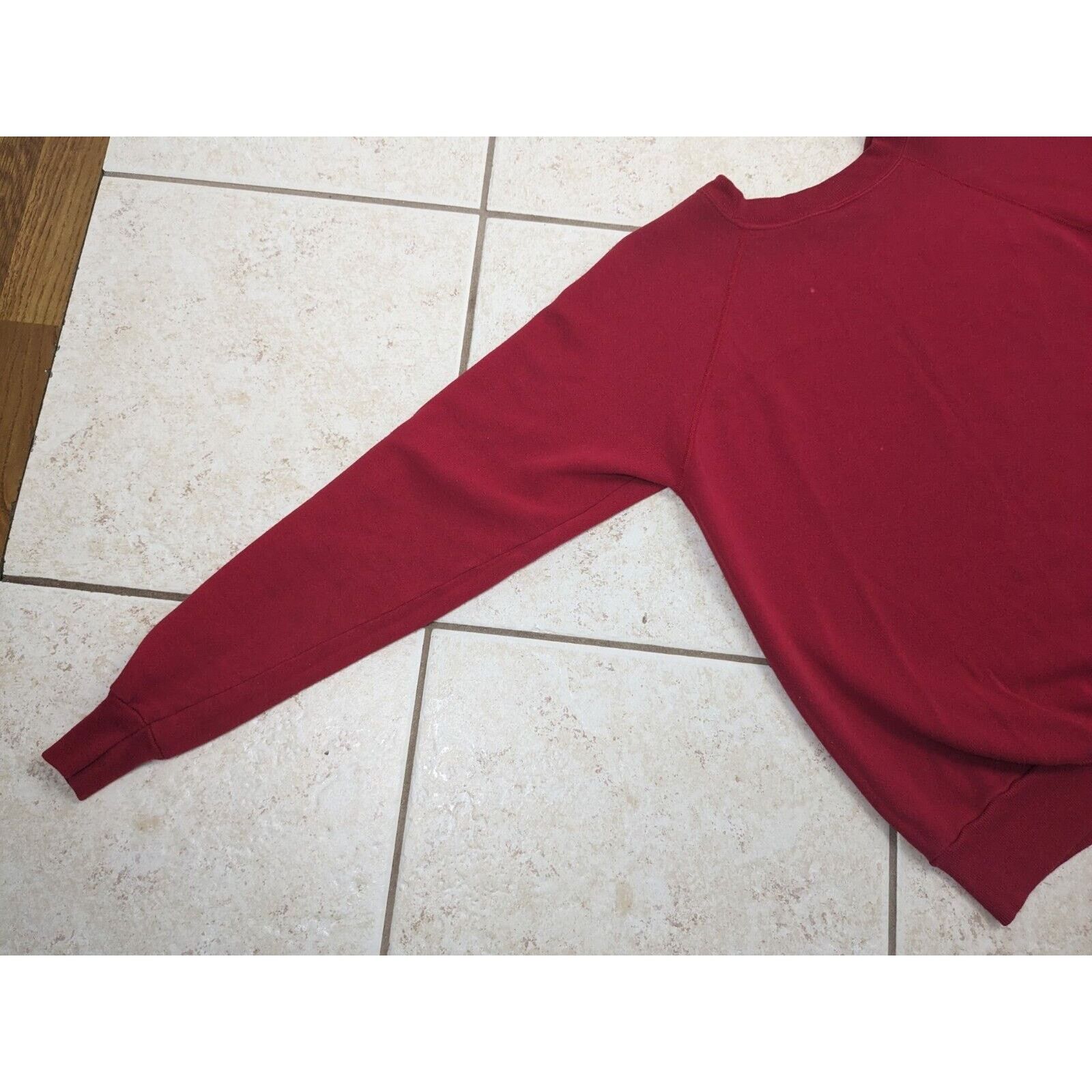Hanes Vtg Sweatshirt Pannill Hanes Red Raglan Crewneck USA Blank Size US XL / EU 56 / 4 - 10 Thumbnail