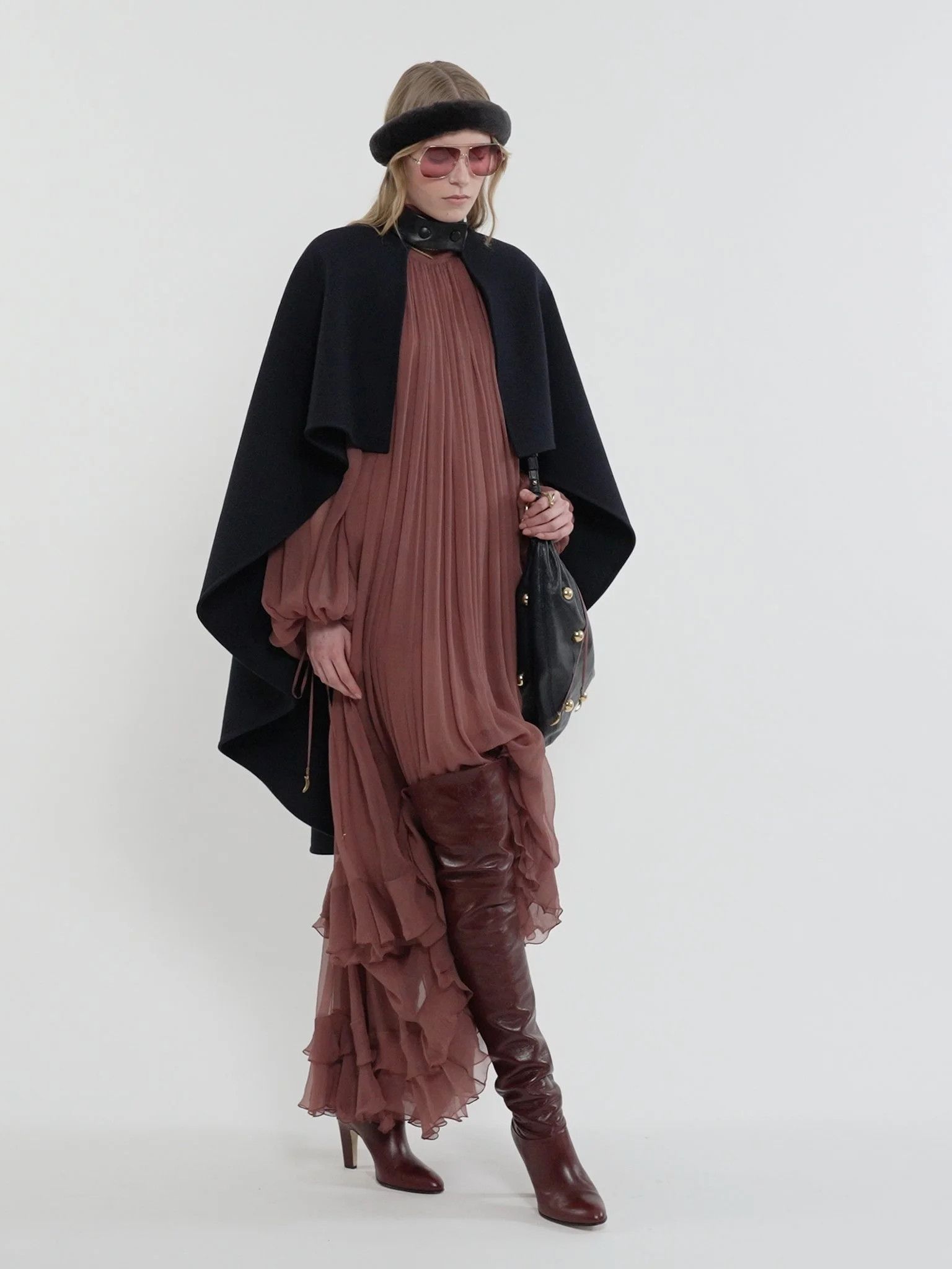 Chloe o1loc1c10226 Size: OS / Bracelet Large Hobo Bag in Black Size ONE SIZE - 4 Thumbnail