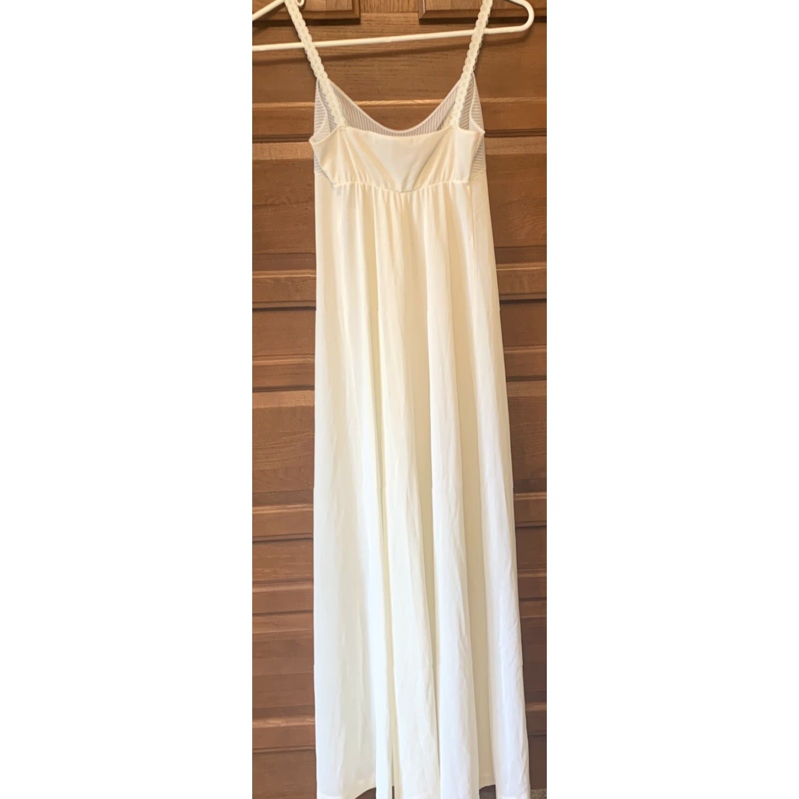 Vintage VINTAGE Gossard Artemis Ivory Nylon Long Nightgown Made in USA Petite 1596 Nightgown Womens Size ONE SIZE - 5 Thumbnail