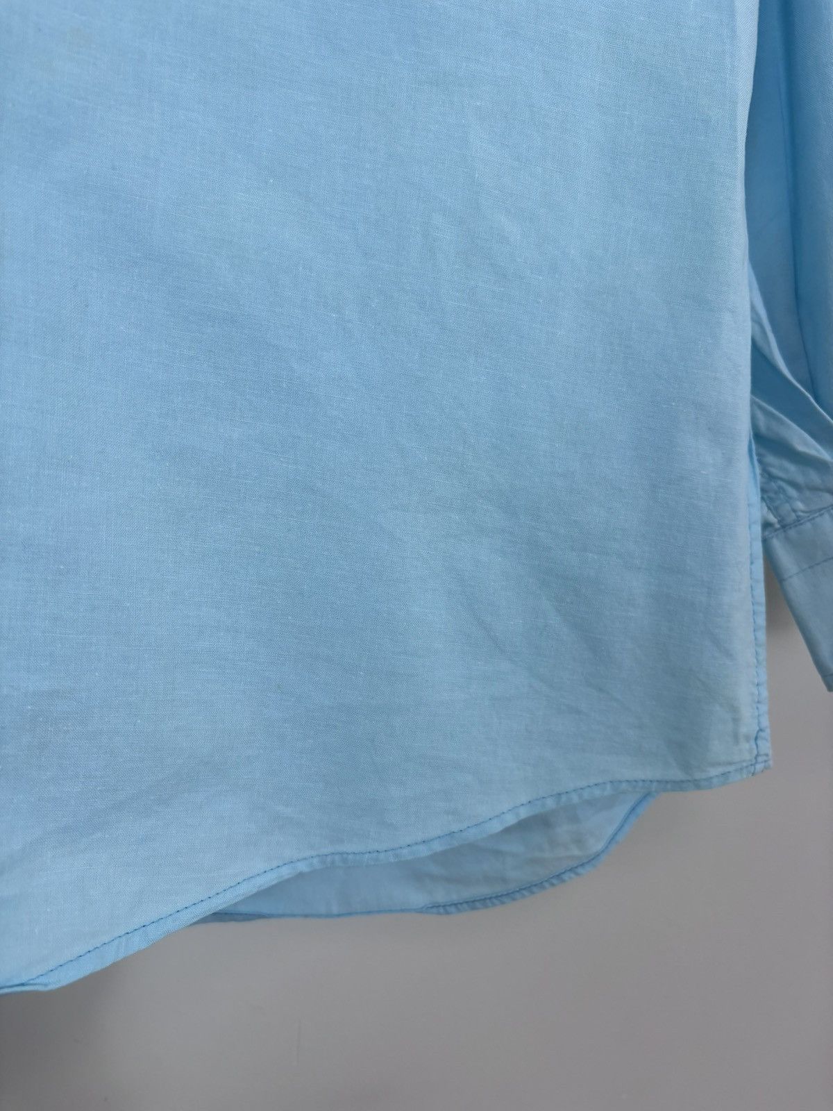 Valentino Vintage 1990s Valentino Jeans Men’s Blue Long Sleeve Shirt Size US M / EU 48-50 / 2 - 9 Thumbnail