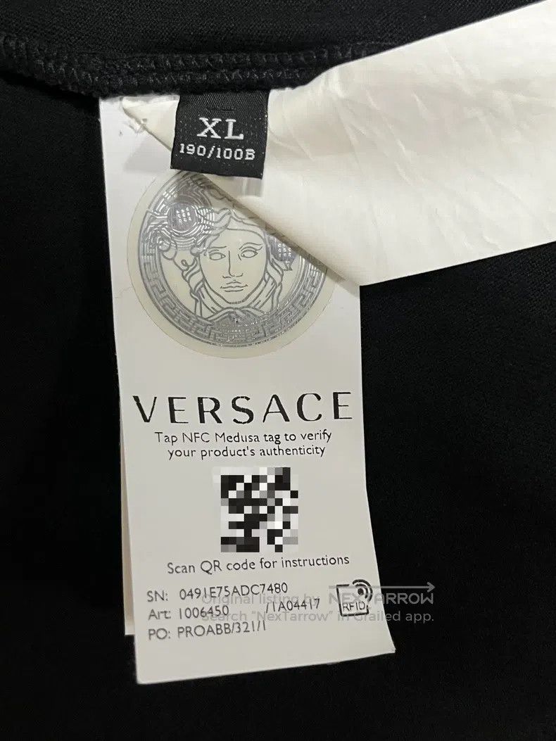 Versace Versace Embroidered T-shirt Size US XL / EU 56 / 4 - 8 Thumbnail
