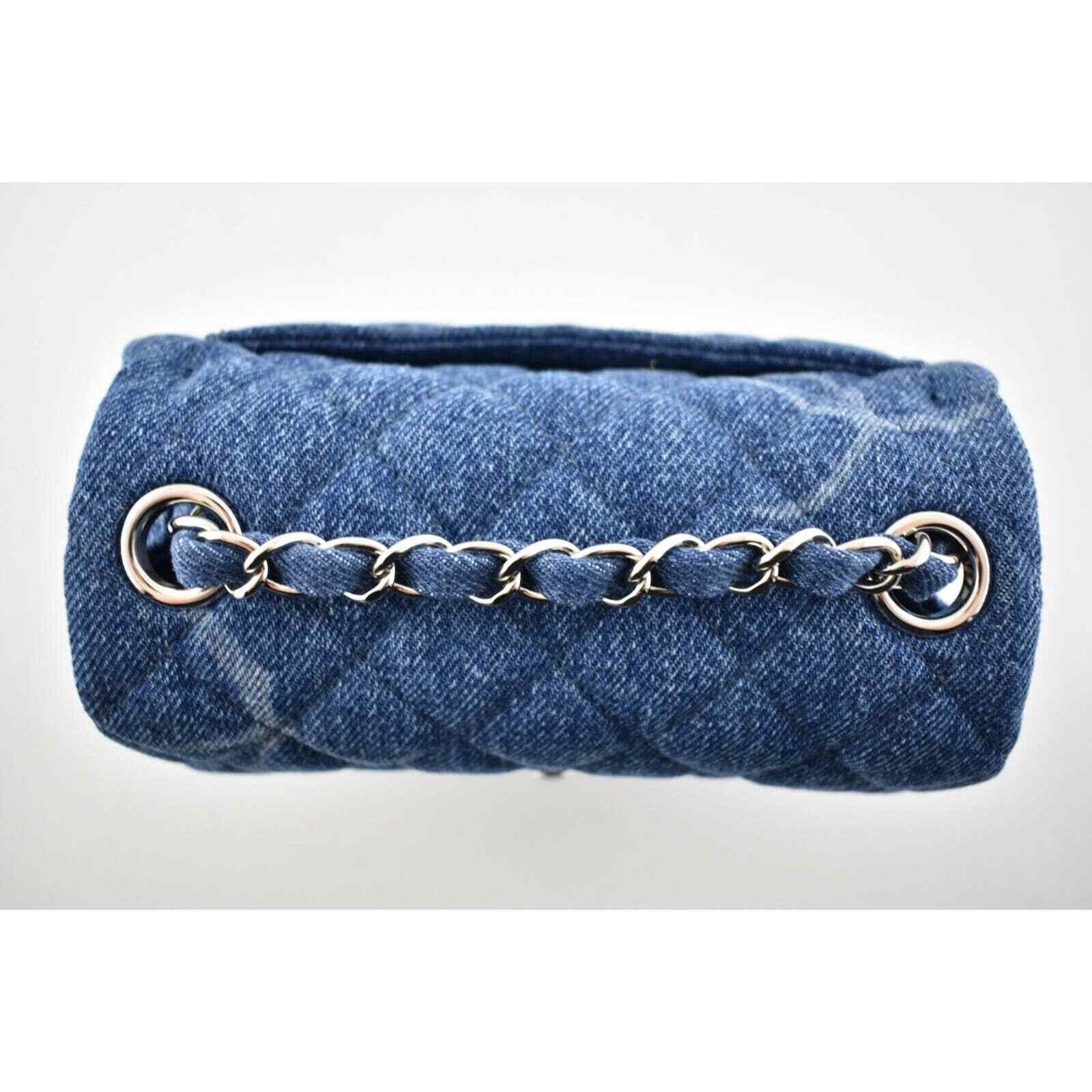 Chanel Chanel Mini Square Quilted Silver Chain Crossbody Bag Size ONE SIZE - 9 Thumbnail