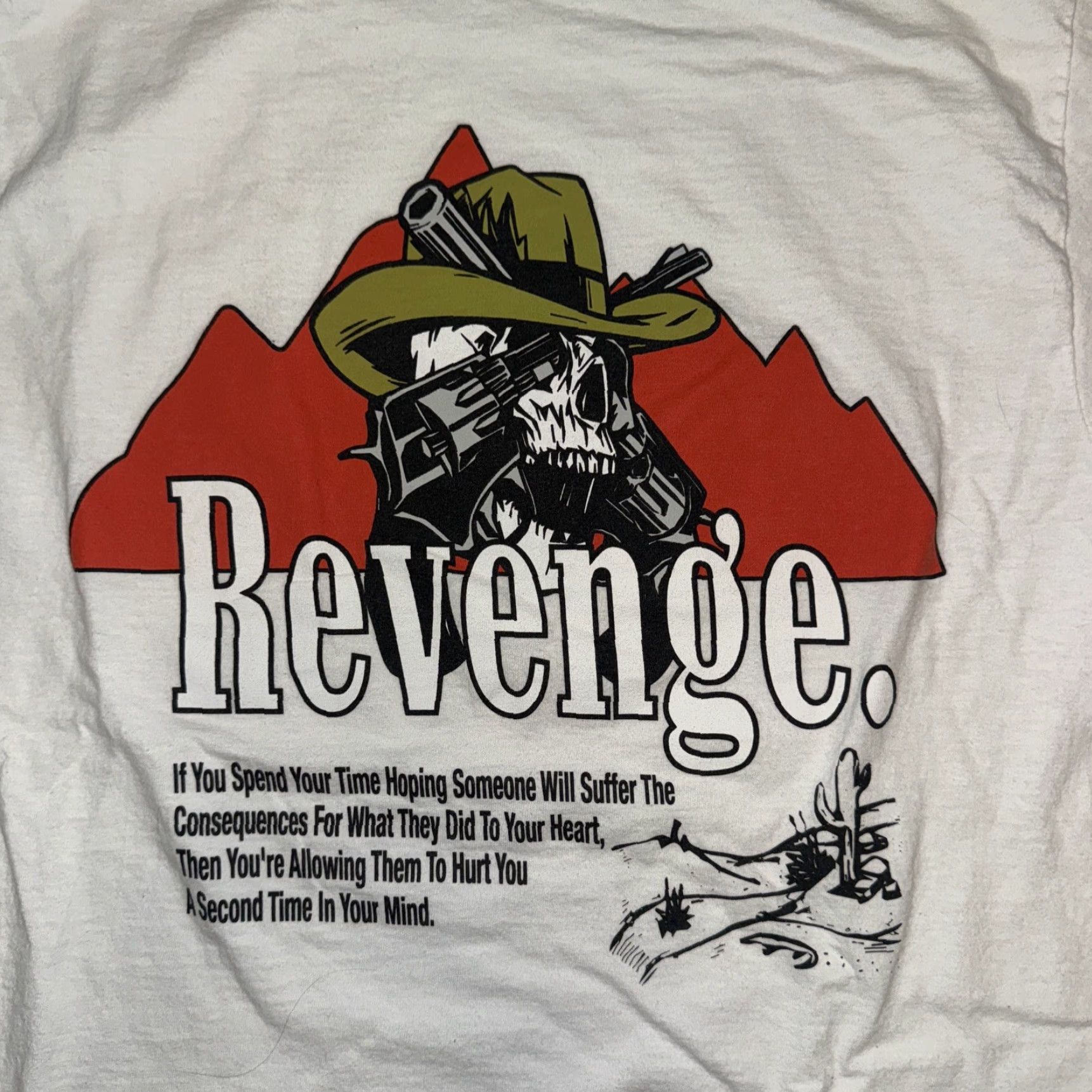 Pacsun Pacsun T-Shirt Cowboys Skull And Guns White Small Mens Regular 16.5x26 Size US S / EU 44-46 / 1 - 2 Thumbnail