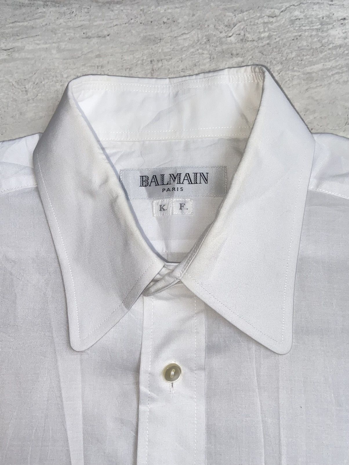 Balmain BALMAIN PARIS White Shirt Size US M / EU 48-50 / 2 - 5 Thumbnail