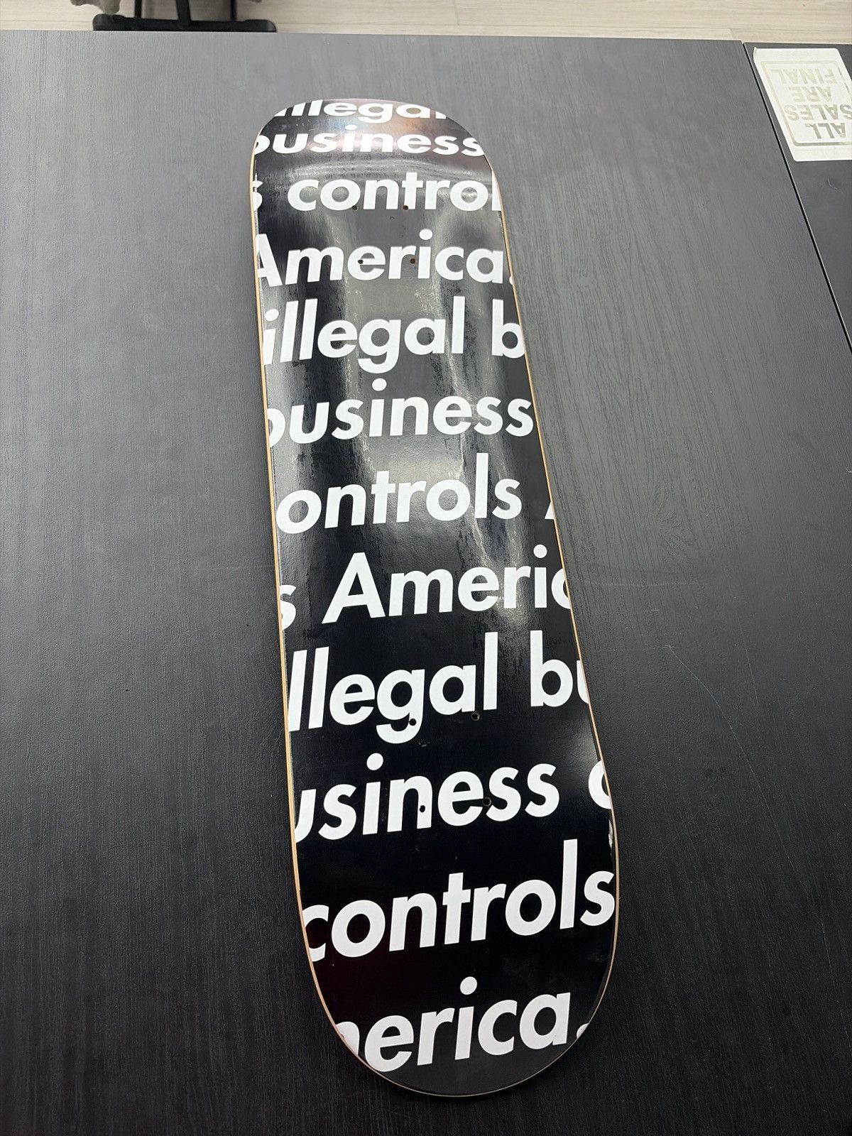 ハ*ル様 Supreme Illegal Business Skateboard Supreme Illegal Business Skateboard Deck Black - SS18 - US