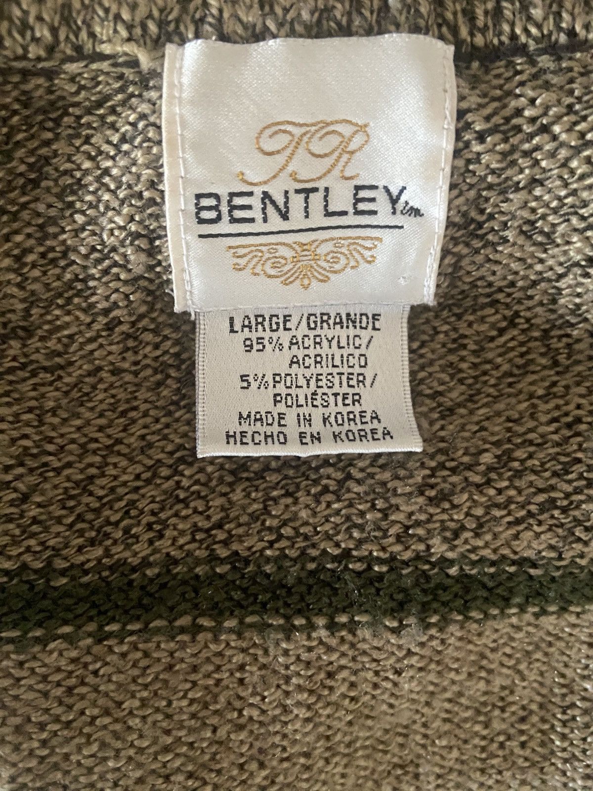 Bentley Vintage T.R. Bentley V Neck Pullover Sweater Jumper Size L Size US L / EU 52-54 / 3 - 3 Thumbnail