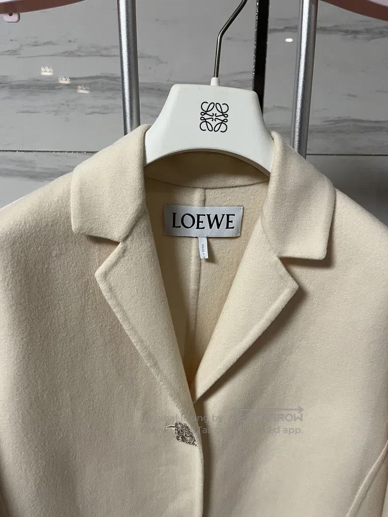 Loewe Loewe Beige Cashmere and Wool Coat, 90% Wool 10% Cashmere Size XS / US 0-2 / IT 36-38 - 6 Thumbnail