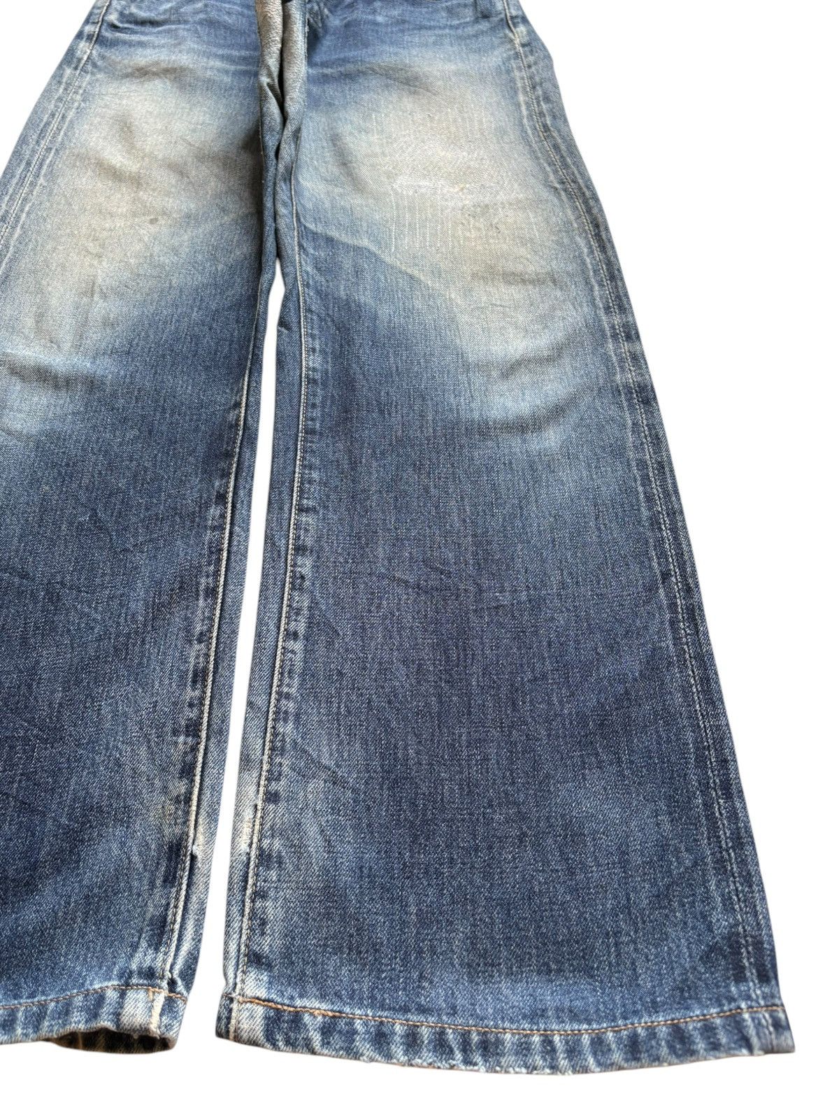 Levi's Vintage 80s Levis 702 Selvedge Buckle Back Distress Jean Size US 31 - 7 Thumbnail