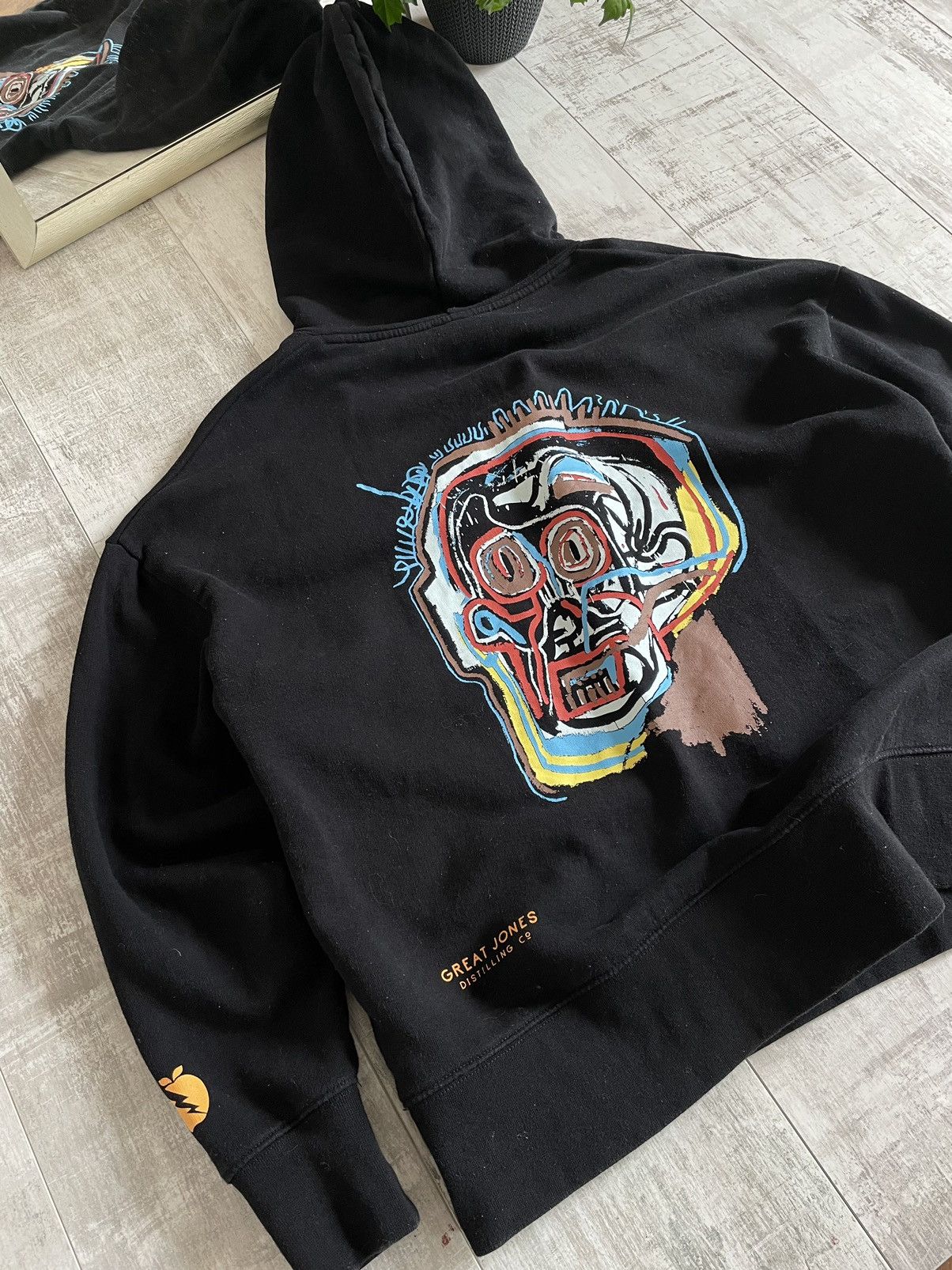 Jean-Michel Basquiat Jean Michel Basquiat x Rome Pays Off Skull Art Hoodie RARE Size US S / EU 44-46 / 1 - 7 Thumbnail