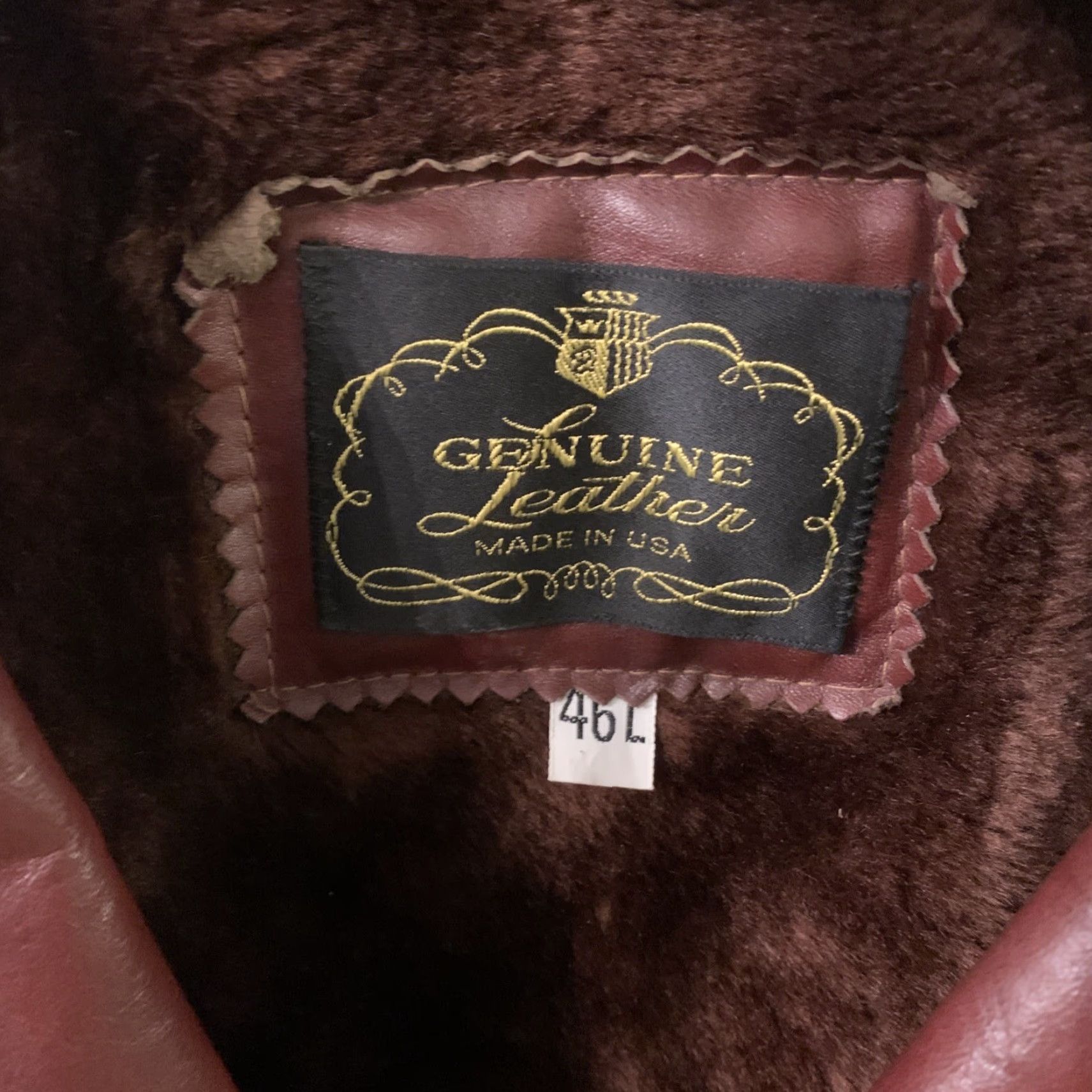 Vintage VINTAGE Leather Coat 3 Button Sherpa Lined Size 46L Men Brown Coat Mens Leather Coat 46-L 3-Button Sherpa Size US S / EU 44-46 / 1 - 5 Thumbnail