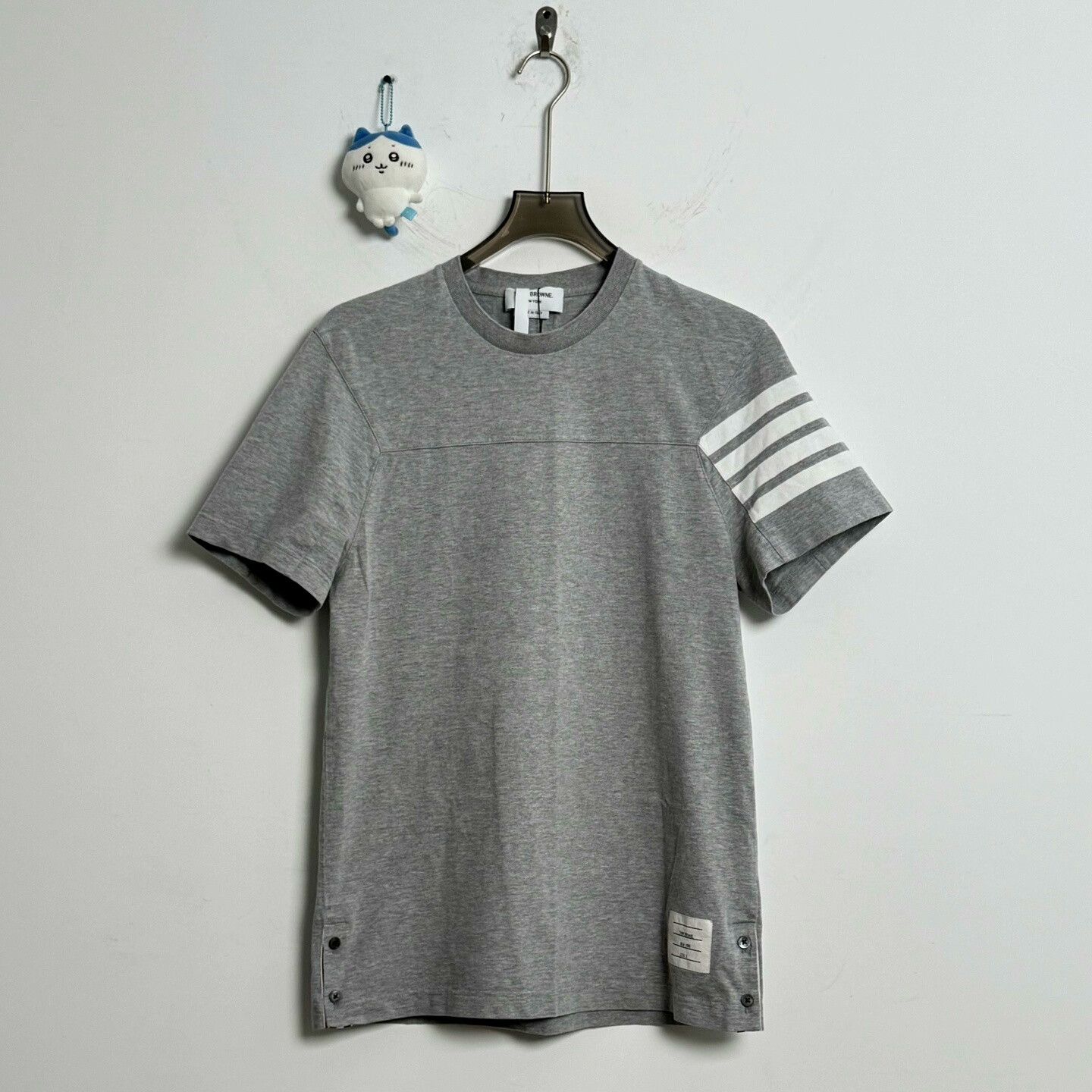 Thom Browne Thom Browne Gray Short Sleeve Shirt Size US L / EU 52-54 / 3 - 1 Thumbnail
