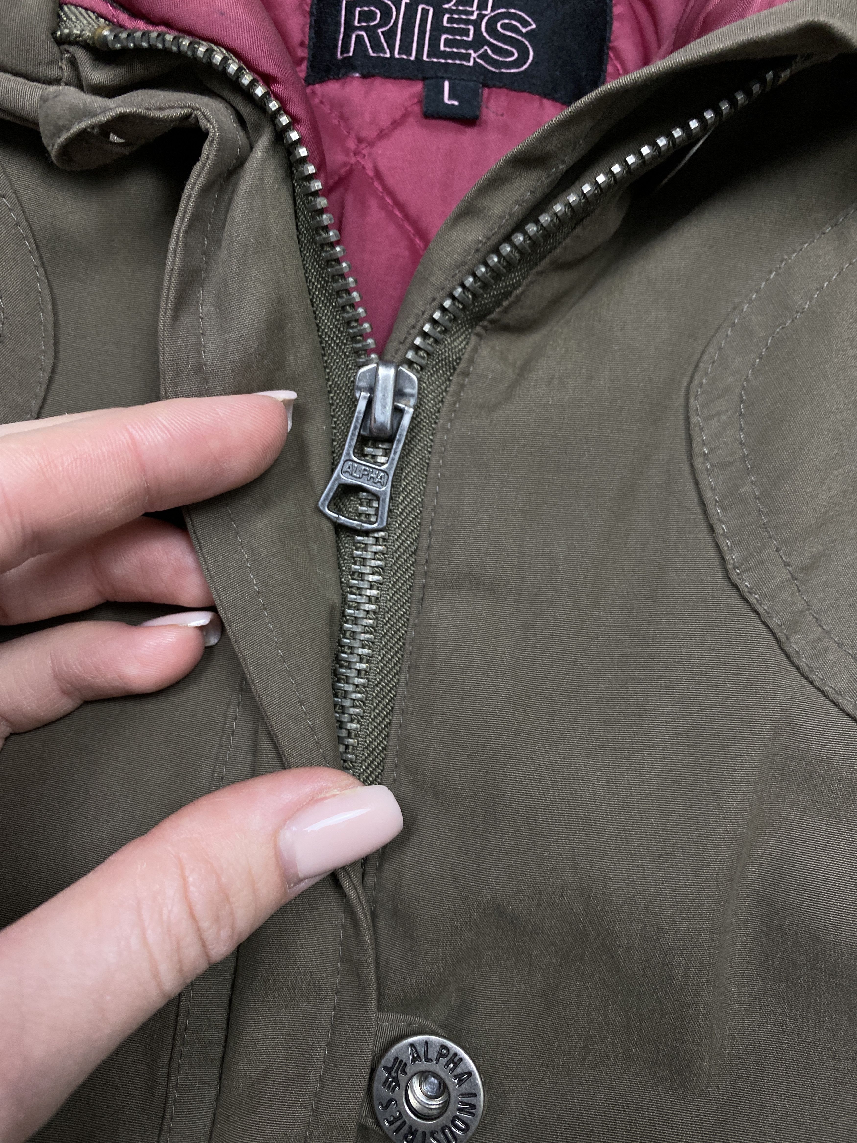Alpha Industries × Vintage Alpha Industries Vintage Ladies Jacket Size L / US 10 / IT 46 - 4 Thumbnail