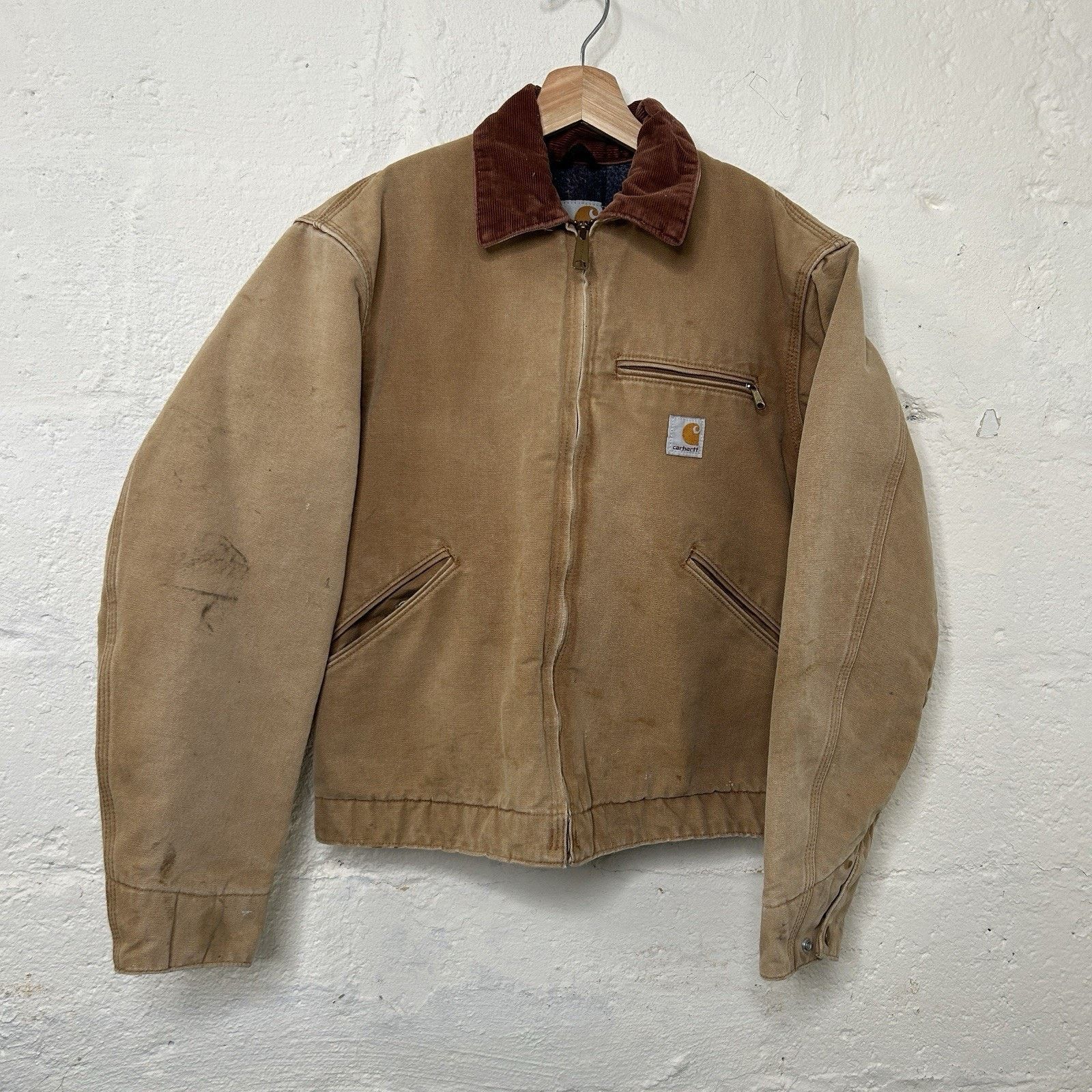 Carhartt Vintage Carhartt Blanket-Lined Detroit Jacket “Brown” J01 Size US S / EU 44-46 / 1 - 1 Thumbnail
