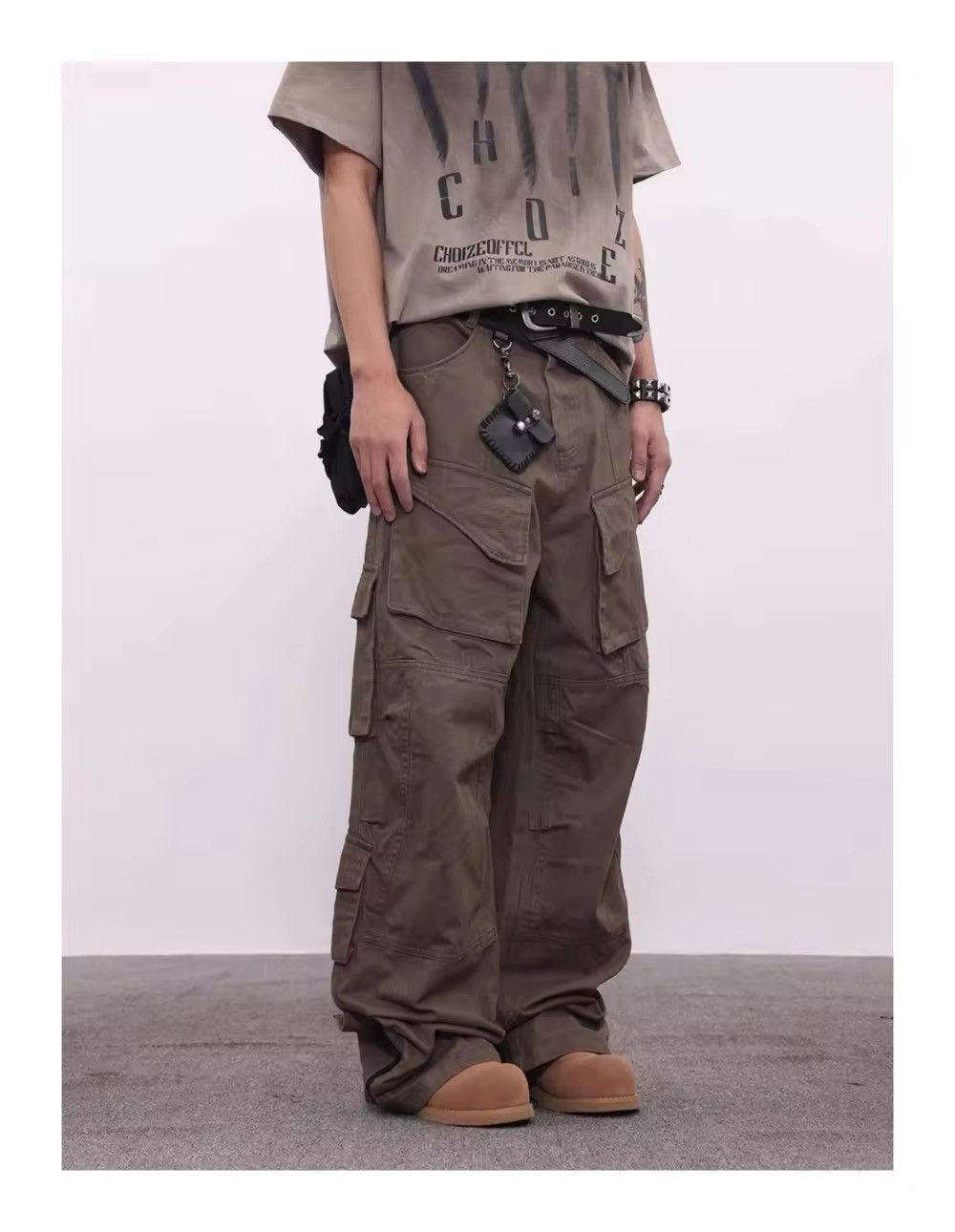 Designer × Vintage Vintage Zipper Leg Cargo Heavy Pants Trousers Size US 31 - 2 Thumbnail