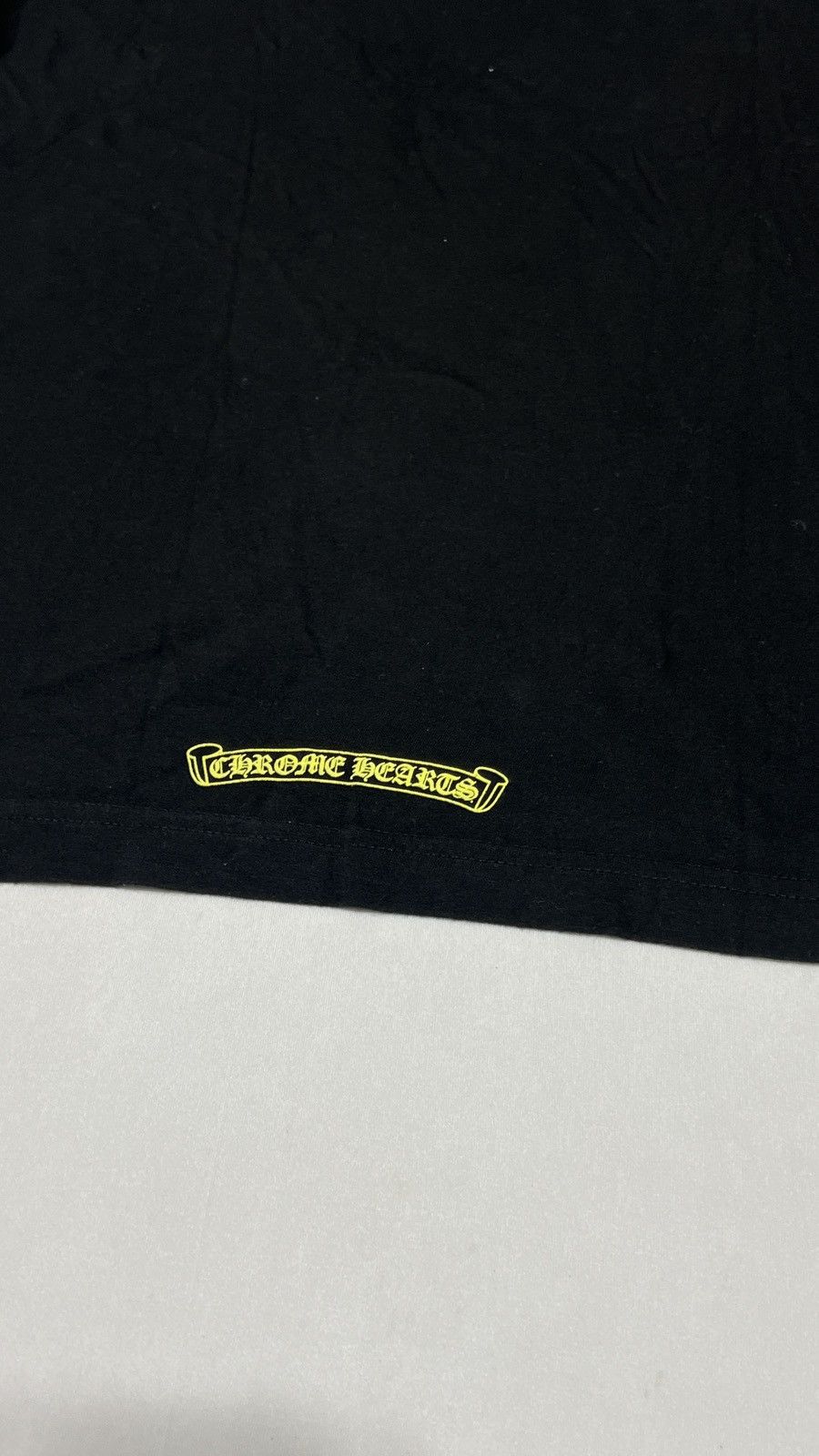 Chrome Hearts Chrome Hearts Yellow Neck Logo Tee Size US M / EU 48-50 / 2 - 14 Thumbnail