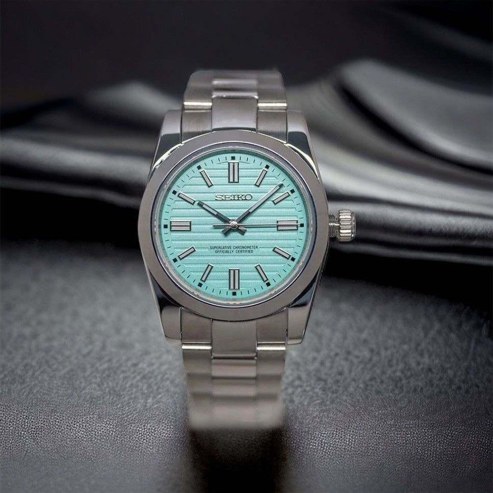 Seiko Seiko Mod NH35 Explorer Tiffany Dial 36mm Steel Watch Oyster ...