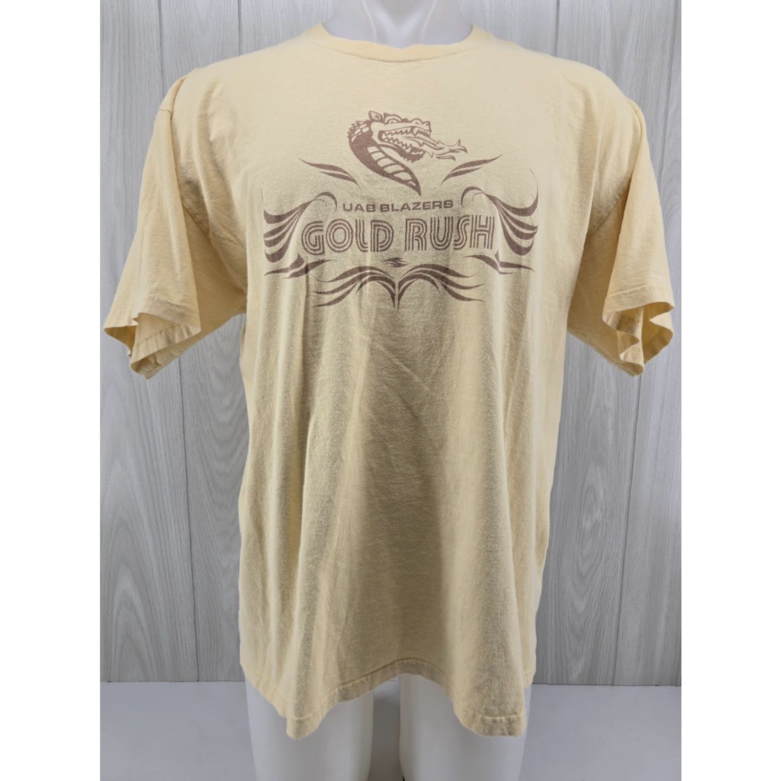 Gildan UAB Blazers Gold Rush Yellow Shirt Mens XL College T-Shirt Gildan Size US XL / EU 56 / 4 - 2 Thumbnail