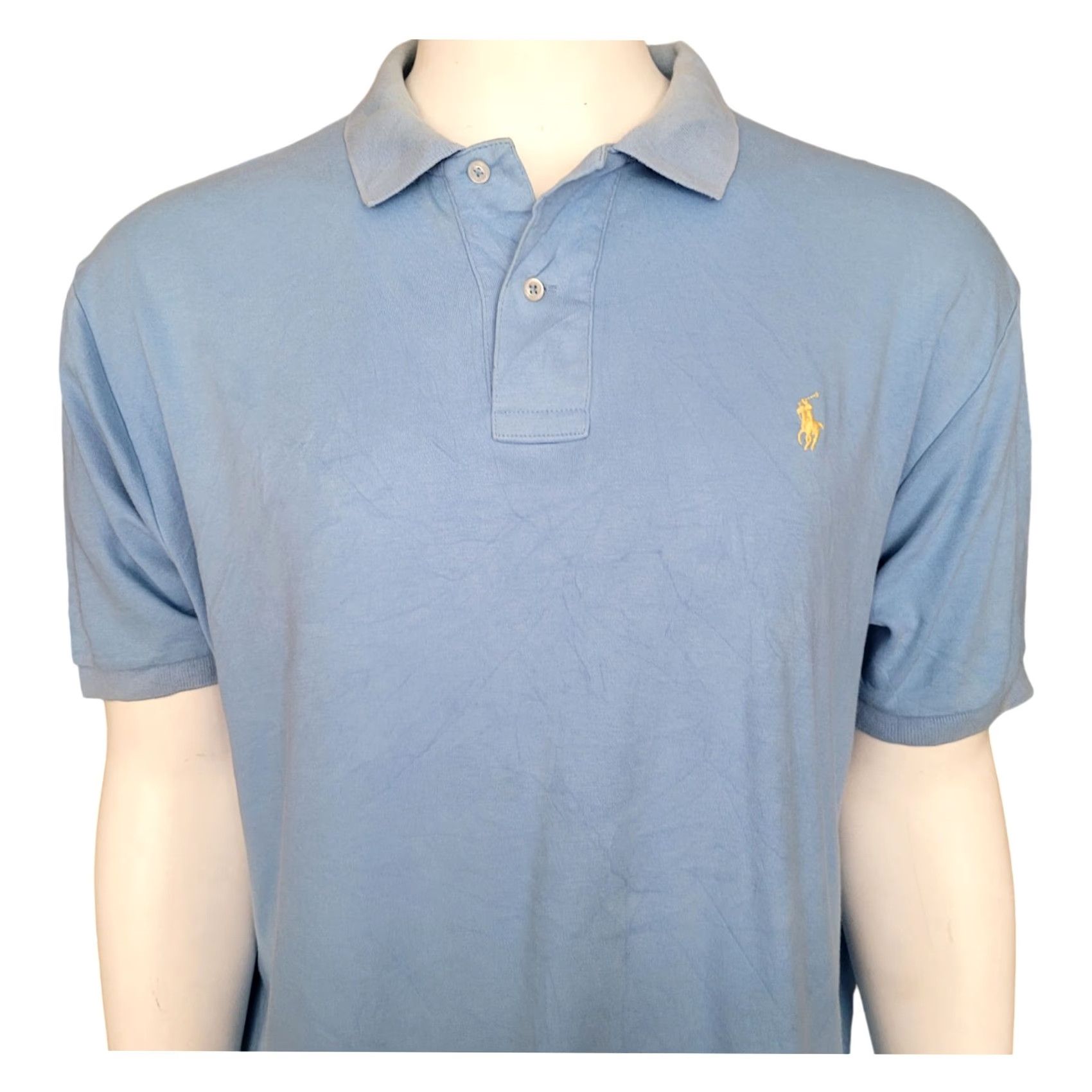 Polo Ralph Lauren Ralph Lauren Polo Shirt Light Blue with White Stripes Short Sleeve XL - Brand Polo Ralph Lauren Size US L / EU 52-54 / 3 - 4 Thumbnail
