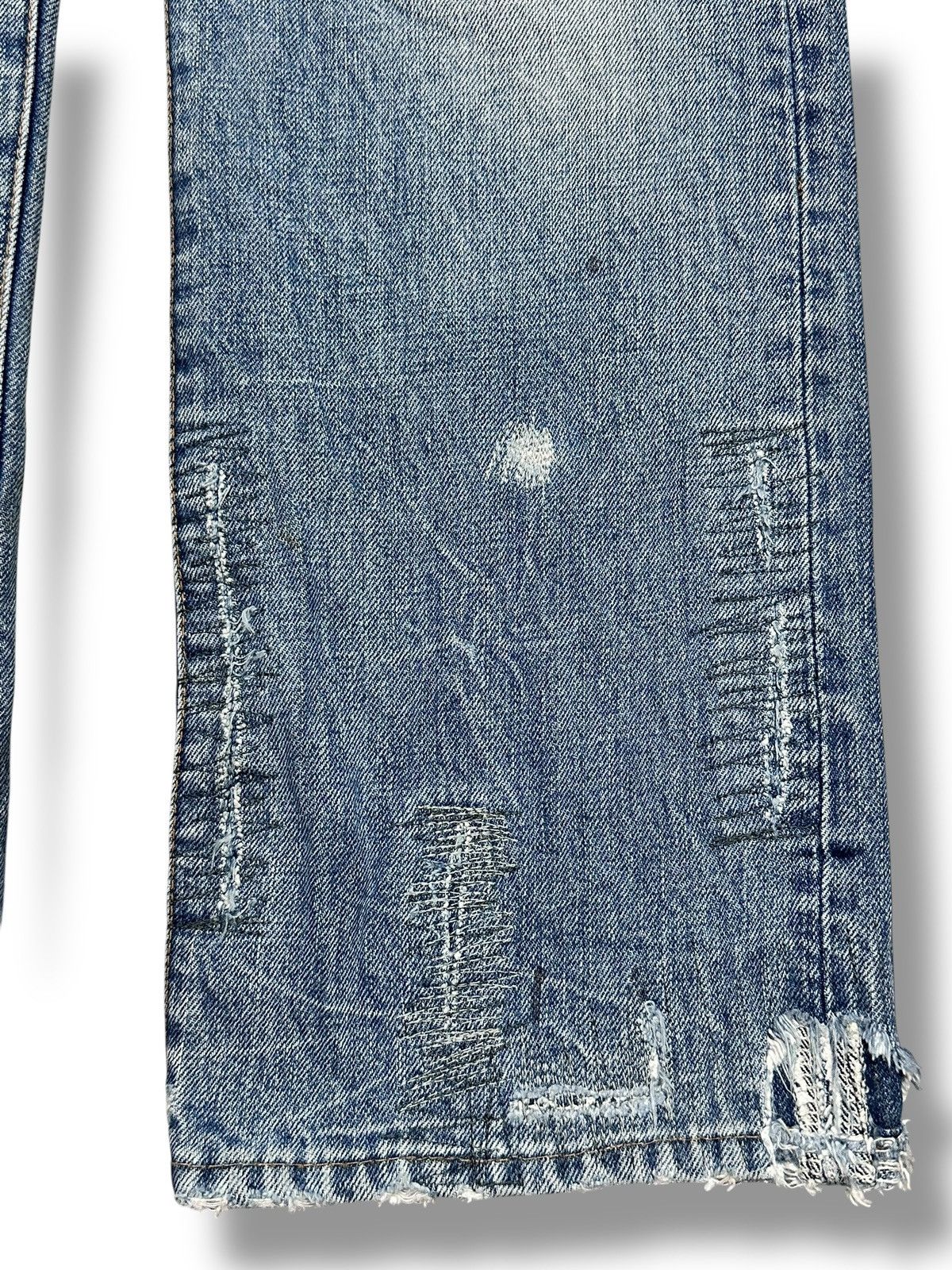 Vintage RNA Jeans Hardcore We're From Slang Distressed Patches Faded Size US 33 - 17 Thumbnail