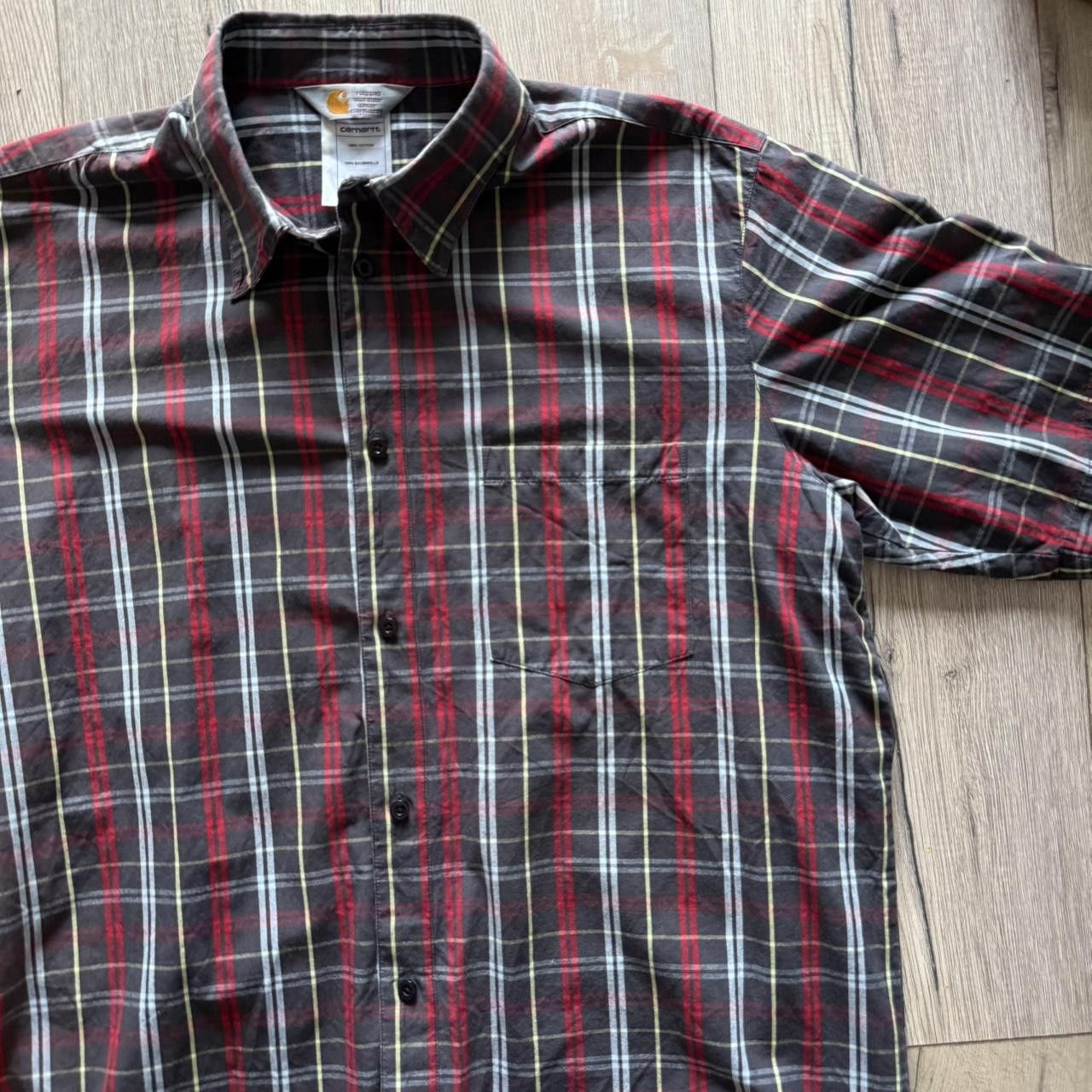 Carhartt Carhartt Logo Button Up Shirt Checkered WIP Size US L / EU 52-54 / 3 - 3 Thumbnail