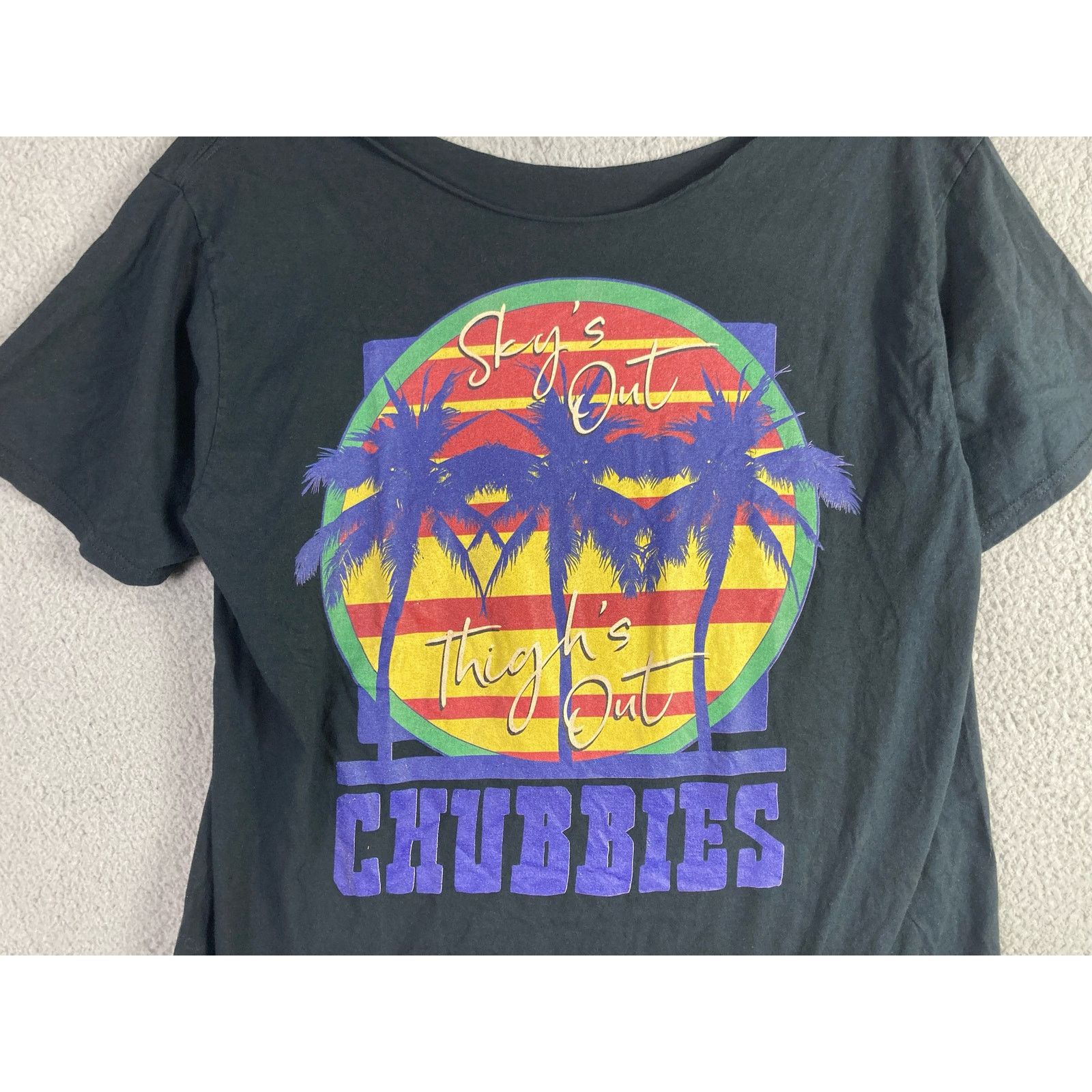 Chubbies Chubbies Distressed T-Shirt Black Size 2XL Comfortable Size XXL / US 16-18 / IT 52-54 - 6 Thumbnail
