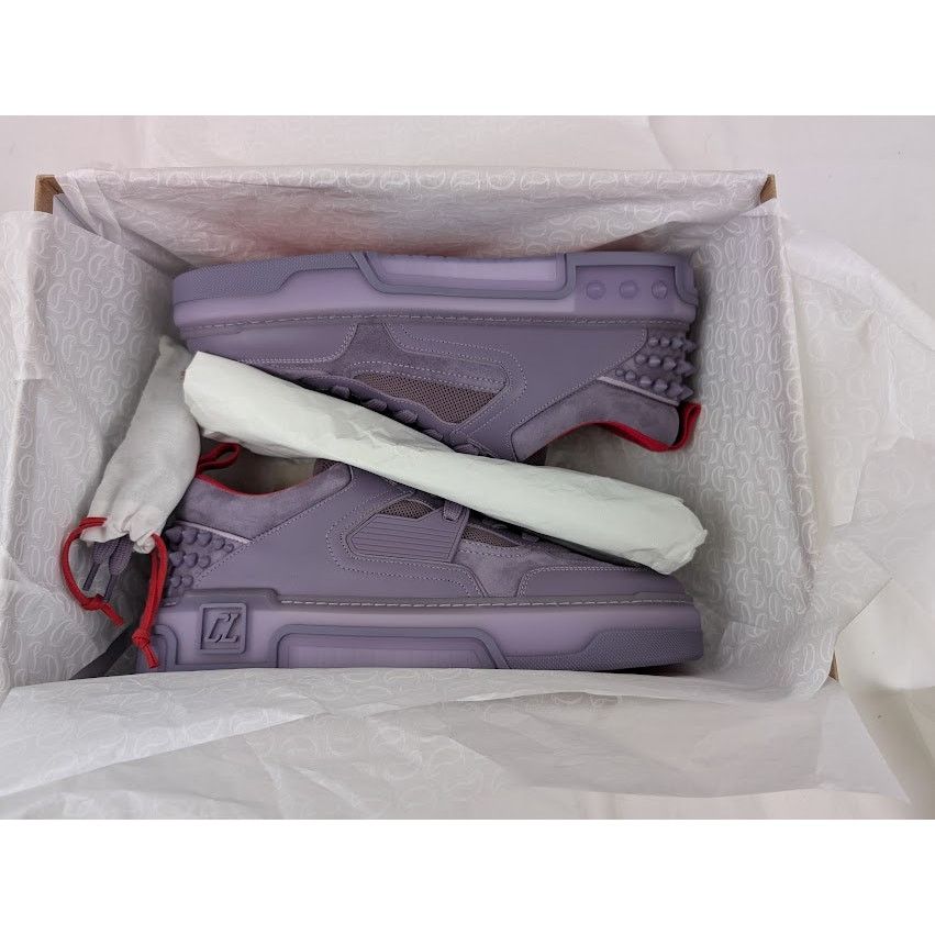 Christian Louboutin o1rshd1 Astroloubi Flat Low-Top Sneakers in Parme Size US 12 / EU 45 - 21 Thumbnail