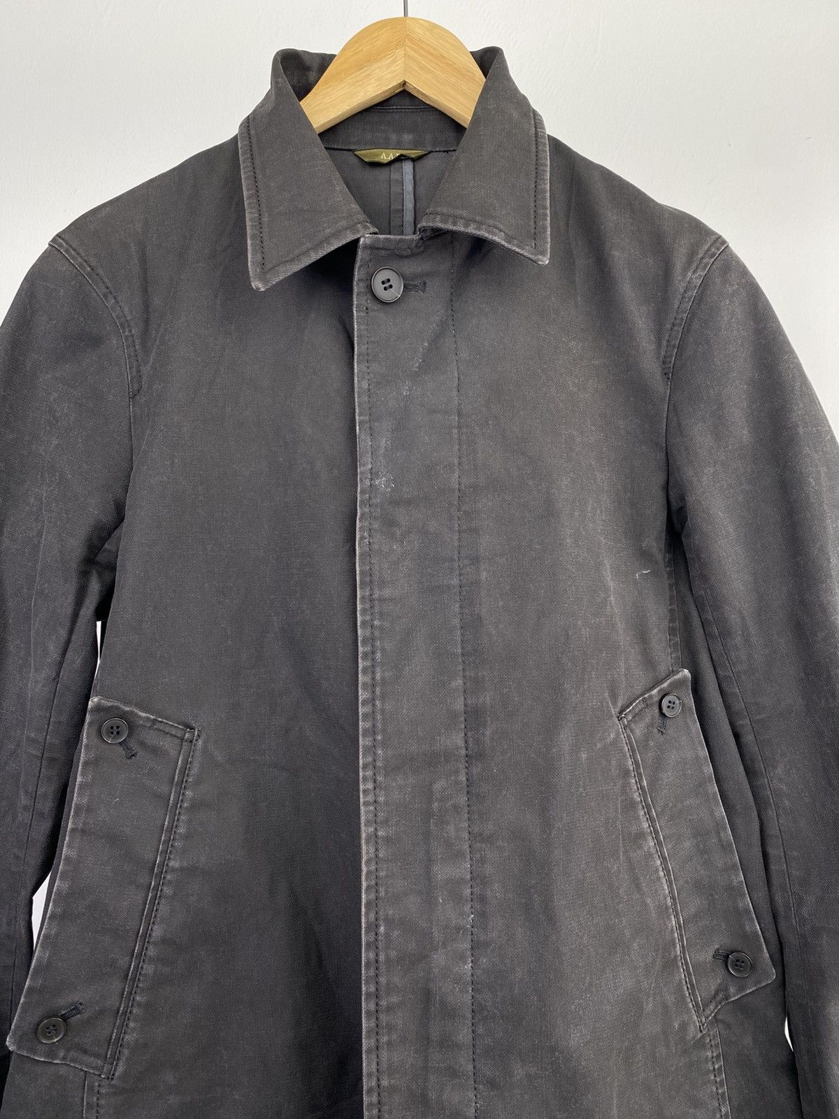 Yohji Yamamoto 90's AAR by Yohji Yamamoto Distressed Black Coat Size US M / EU 48-50 / 2 - 4 Thumbnail