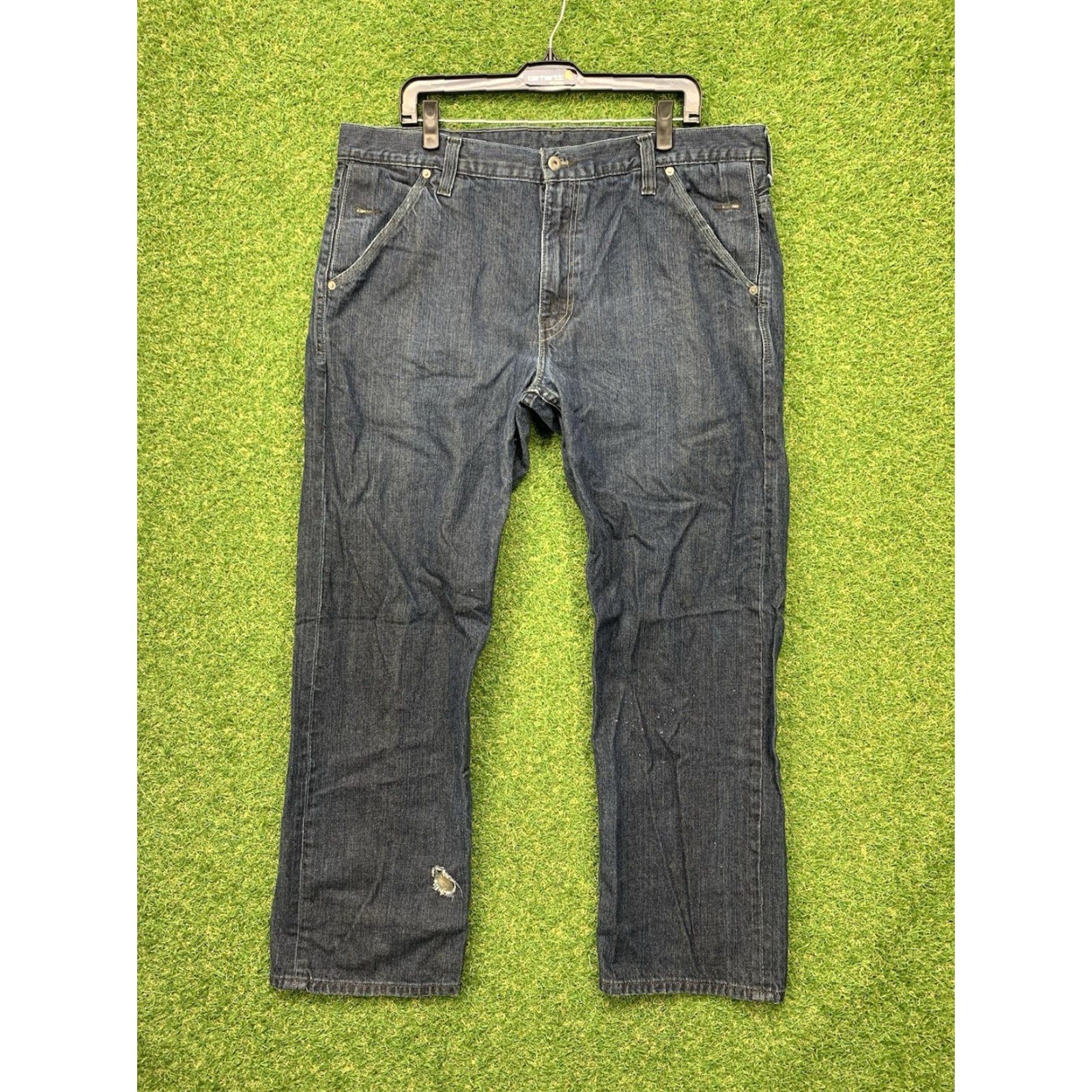 Levi's Levi's 569 Jeans Mens Large Regular Dark Wash Denim Zip 5-Pocket Straight Casual Pants 38x32 Mens Size US 38 / EU 54 - 2 Thumbnail