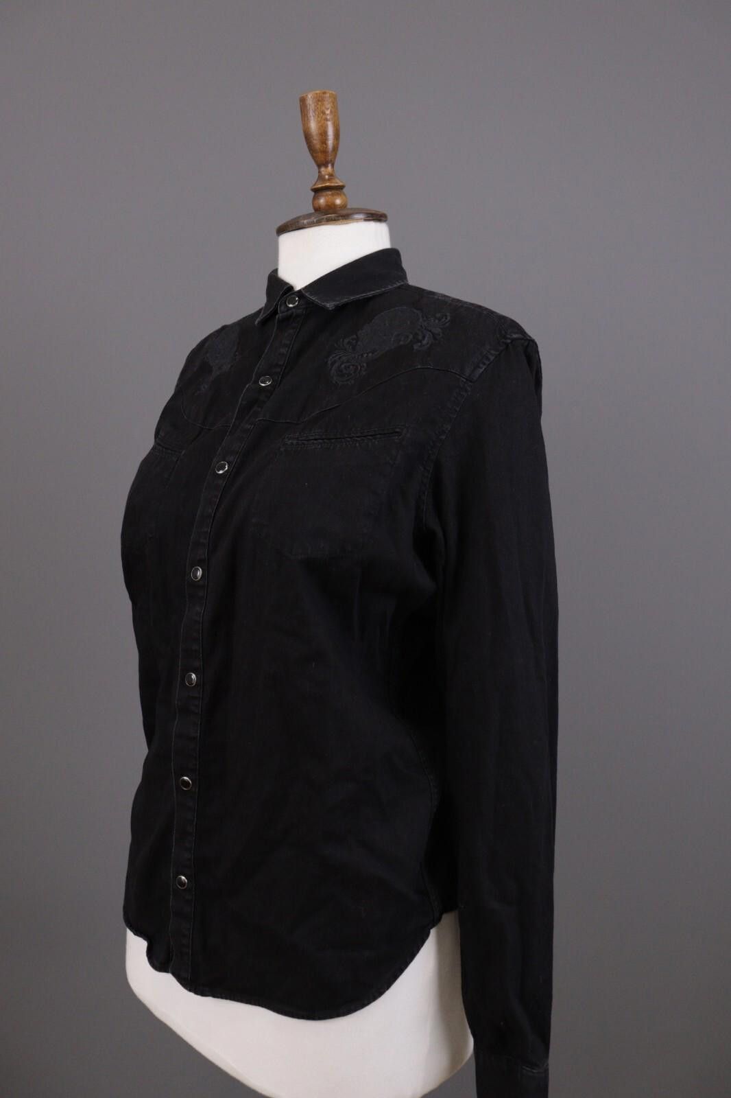The Kooples The Kooples Paris Black Skool Button Down Shirt Size 1 / S Size M / US 6-8 / IT 42-44 - 8 Thumbnail