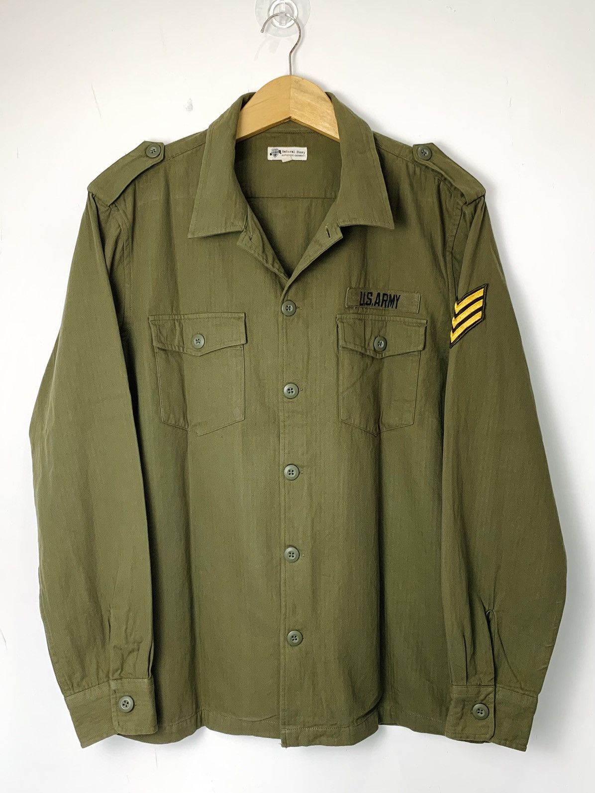Vintage bundle us army military shirt 80s Size US M / EU 48-50 / 2 - 8 Thumbnail