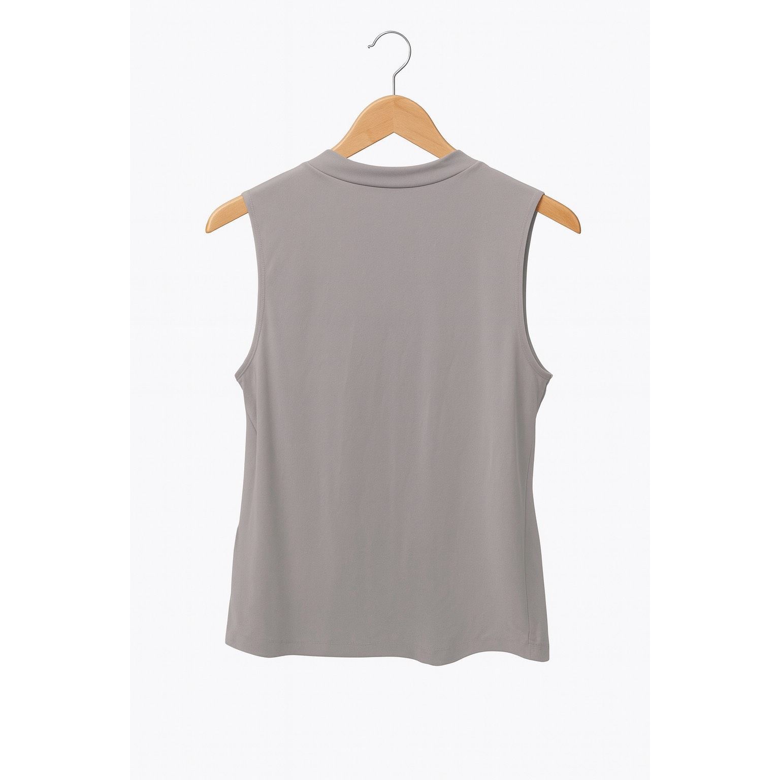 Elie Tahari Tahari Gray Sleeveless Mock Neck Top Size S Size S / US 4 / IT 40 - 2 Thumbnail