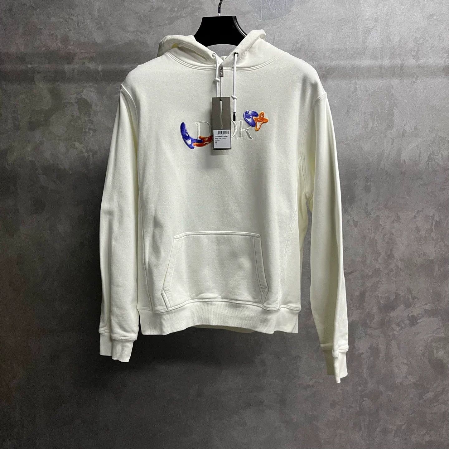 Dior Dior White Logo Long-sleeve Hoodie Size US M / EU 48-50 / 2 - 1 Thumbnail