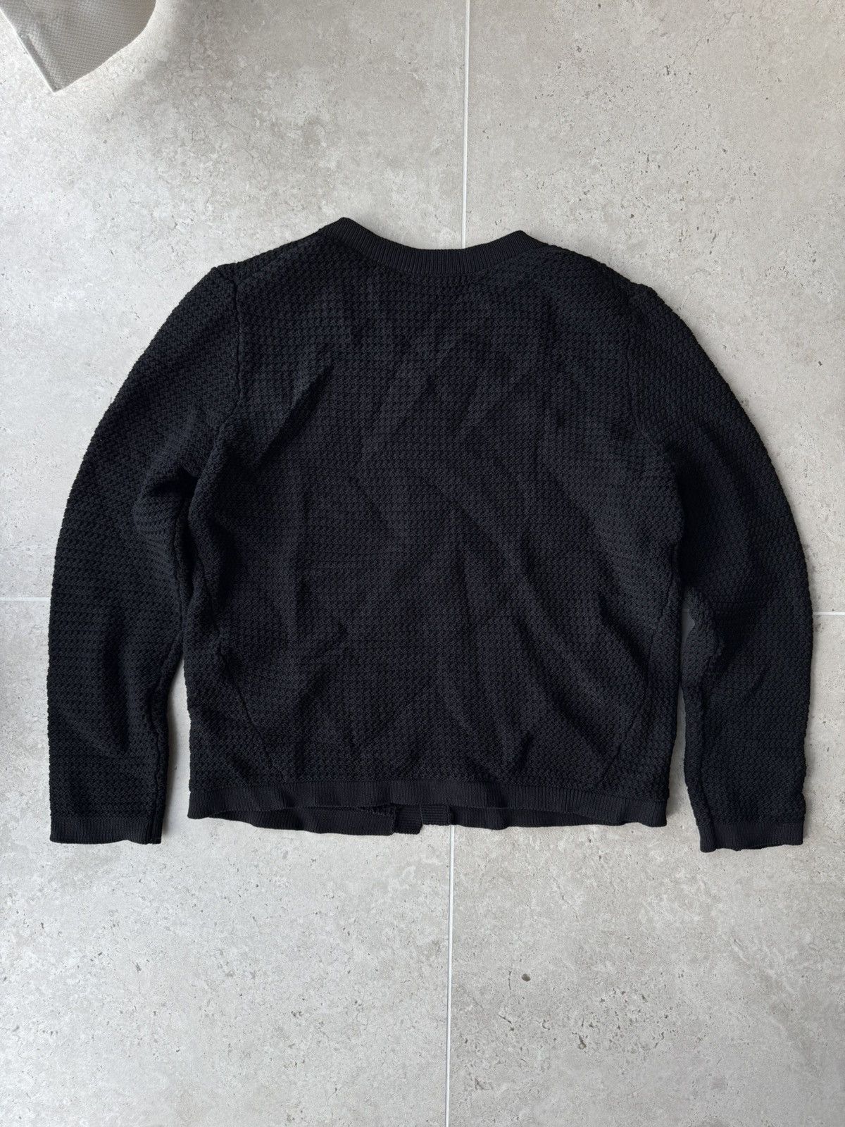 Maje MAJE Black Cotton Wool Knit Sweater Size 2 / M Size M / US 6-8 / IT 42-44 - 2 Thumbnail