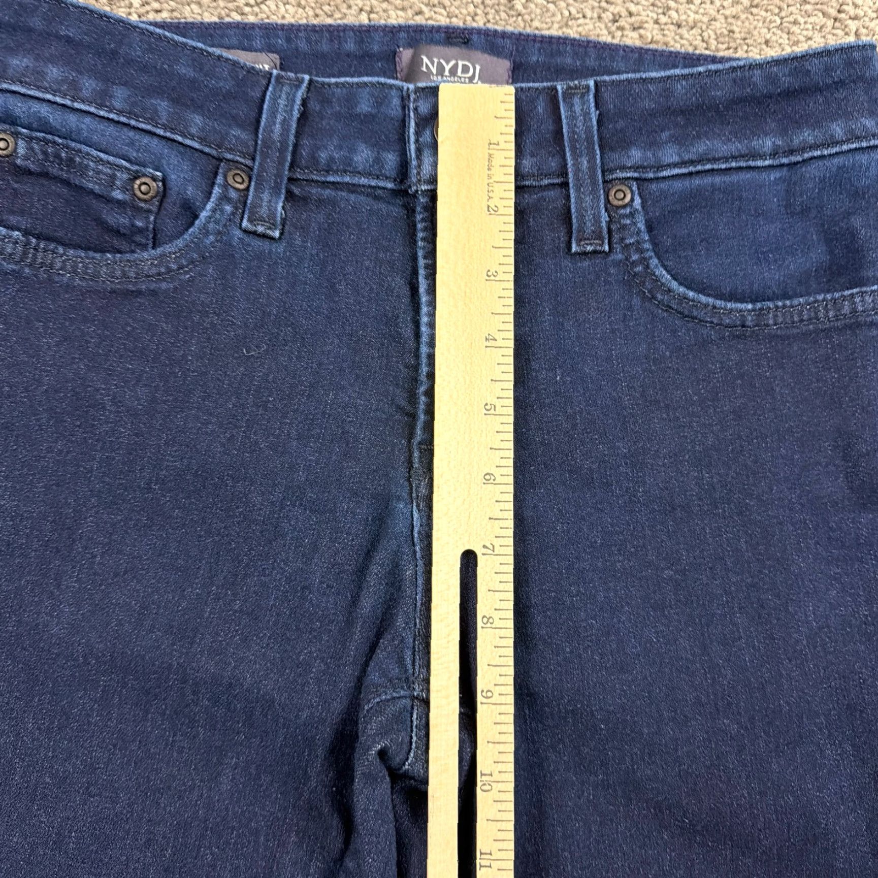 NYDJ NYDJ Jeans Womens 2 Boot Cut Lift Tuck Dark Wash Mid Rise Billie 27x32 Size 26" / US 2 / IT 38 - 5 Thumbnail