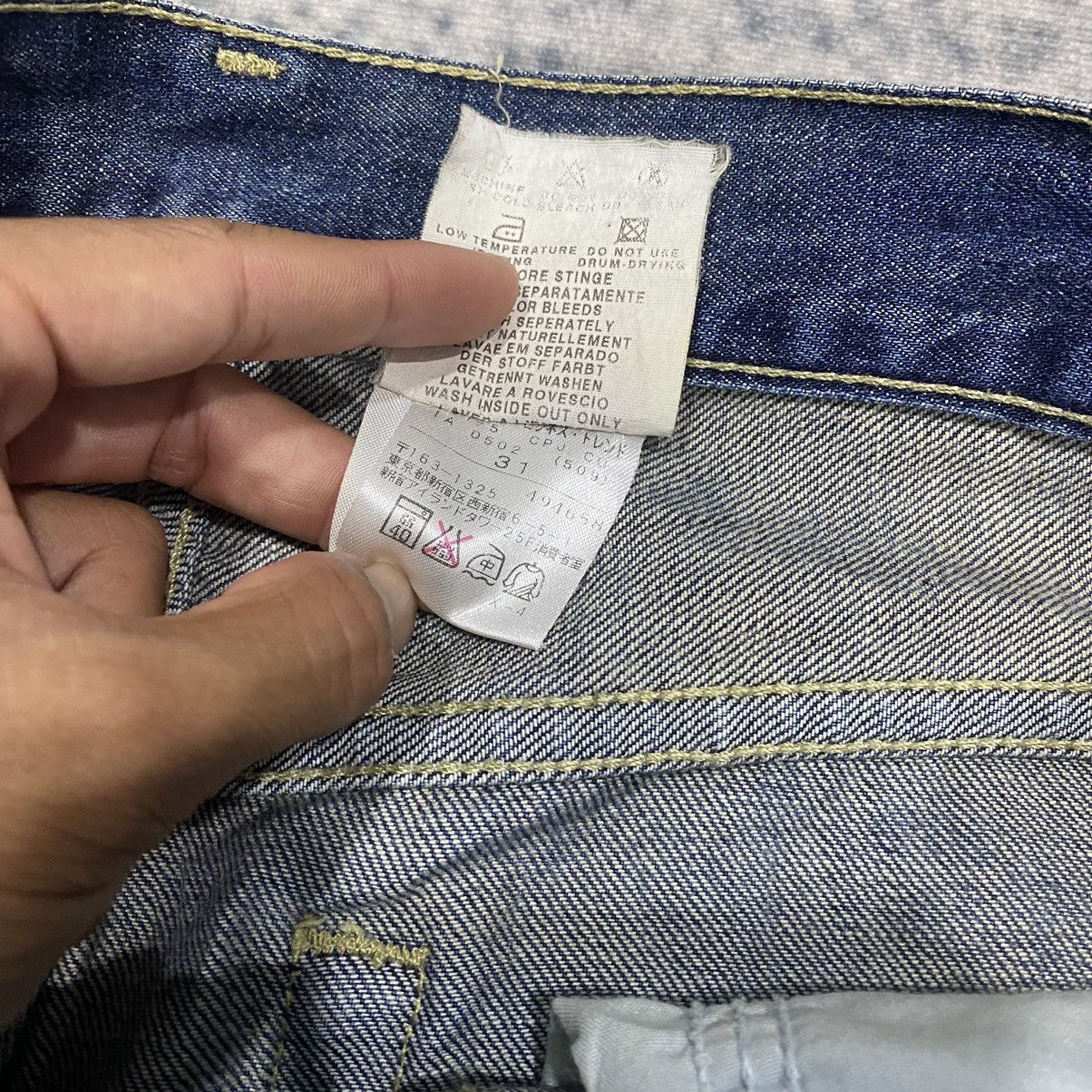 Calvin Klein Sick☠️ CK Vintage Wash Jeans Denim Punk Grunge 90s Size US 32 / EU 48 - 11 Thumbnail